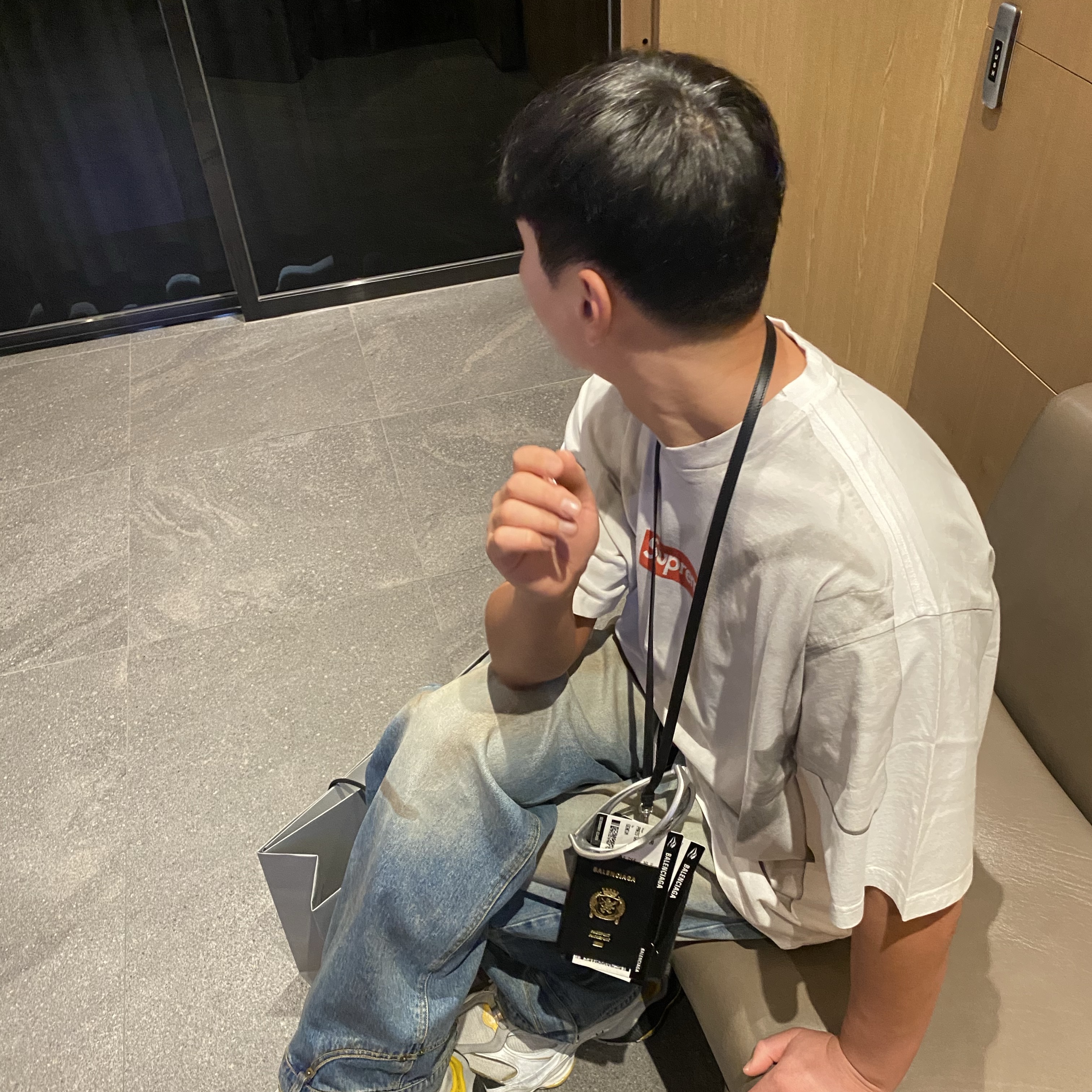 Supreme x MM6 Maison Margiela Box Logo T-Shirt White - 24SS 착용 스타일 - 1