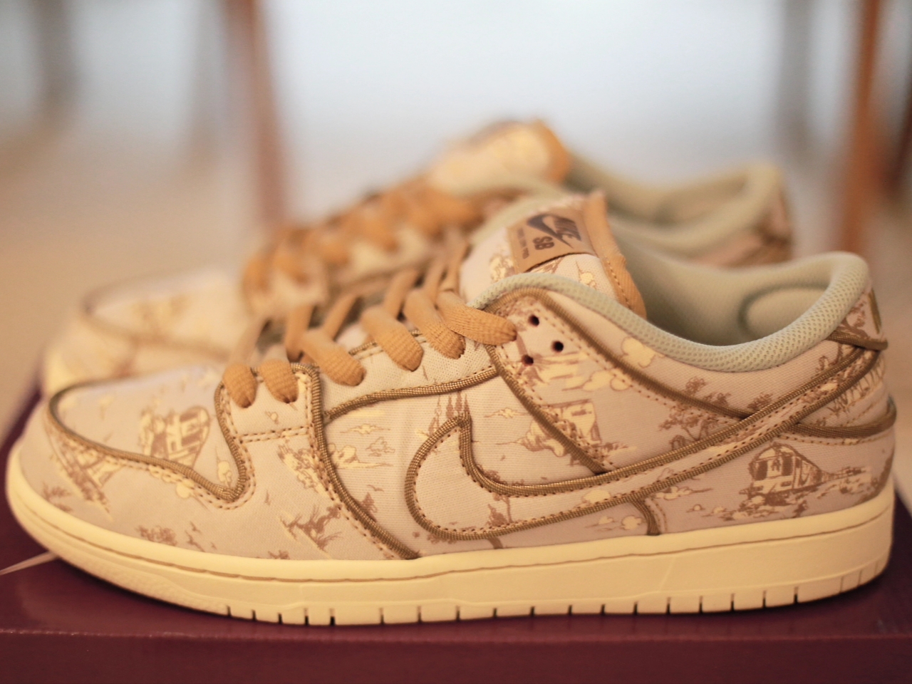 Nike SB Dunk Low Pro Premium Toile 착용 스타일 - 1