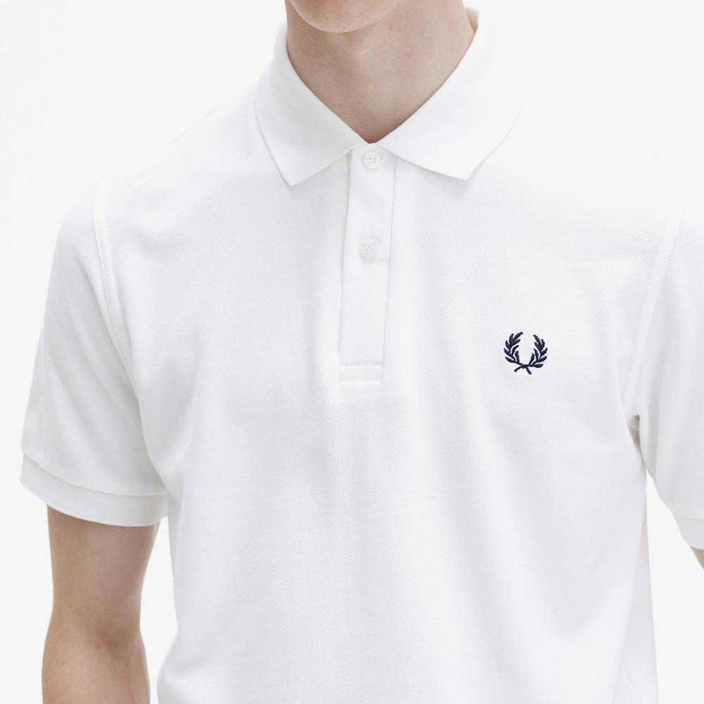 프레드페리 M3 오리지널 프레드페리 셔츠 화이트/네이비(Fred Perry M3 The Original Fred Perry Shirt White/Navy) - 5