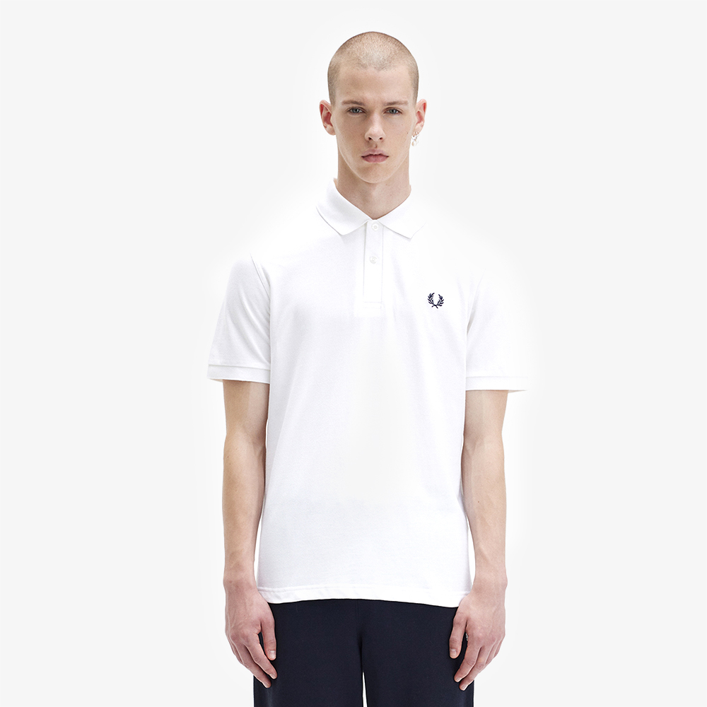 프레드페리 M3 오리지널 프레드페리 셔츠 화이트/네이비(Fred Perry M3 The Original Fred Perry Shirt White/Navy) - 2