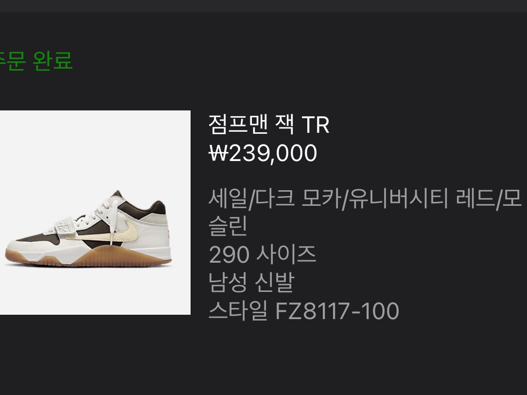 Jordan x Travis Scott Jumpman Jack TR Sail and Dark Mocha 착용 스타일