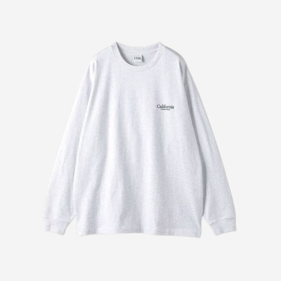 California General Store Organic Cotton Tennis Court Long Sleeve Light Gray 상세 이미지 2