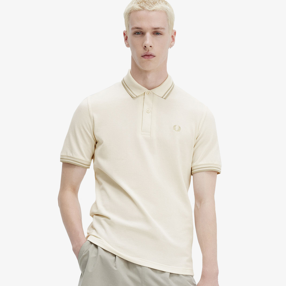프레드페리 M12 트윈 팁 프레드페리 셔츠 에크루/오트밀(Fred Perry M12 Twin Tipped Fred Perry Shirt Ecru/Oatmeal) - 5