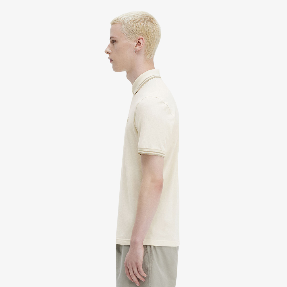 프레드페리 M12 트윈 팁 프레드페리 셔츠 에크루/오트밀(Fred Perry M12 Twin Tipped Fred Perry Shirt Ecru/Oatmeal) - 4