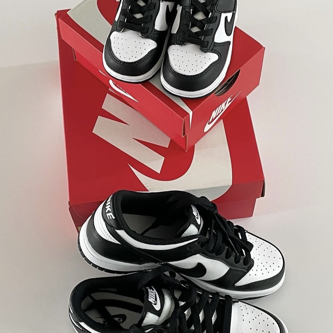 (GS) Nike Dunk Low Black 착용 스타일