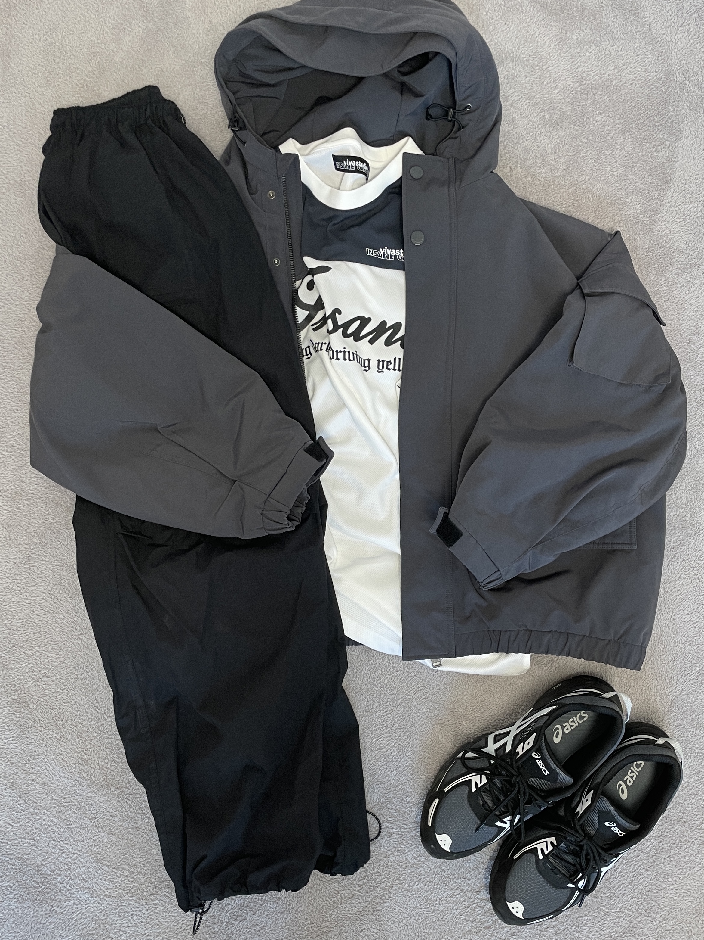Asics Gel-Venture 6 Carrier Grey 착용 스타일 - 4