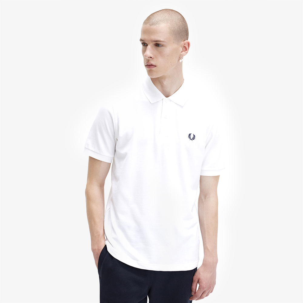 프레드페리 M3 오리지널 프레드페리 셔츠 화이트/네이비(Fred Perry M3 The Original Fred Perry Shirt White/Navy) - 4