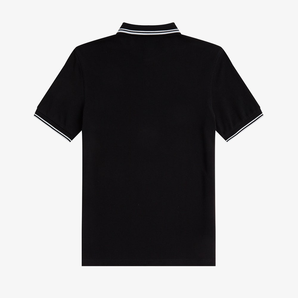 AFPM2413600-350 Fred Perry M3600 Twin Tipped Fred Perry Shirt Black/White - #5