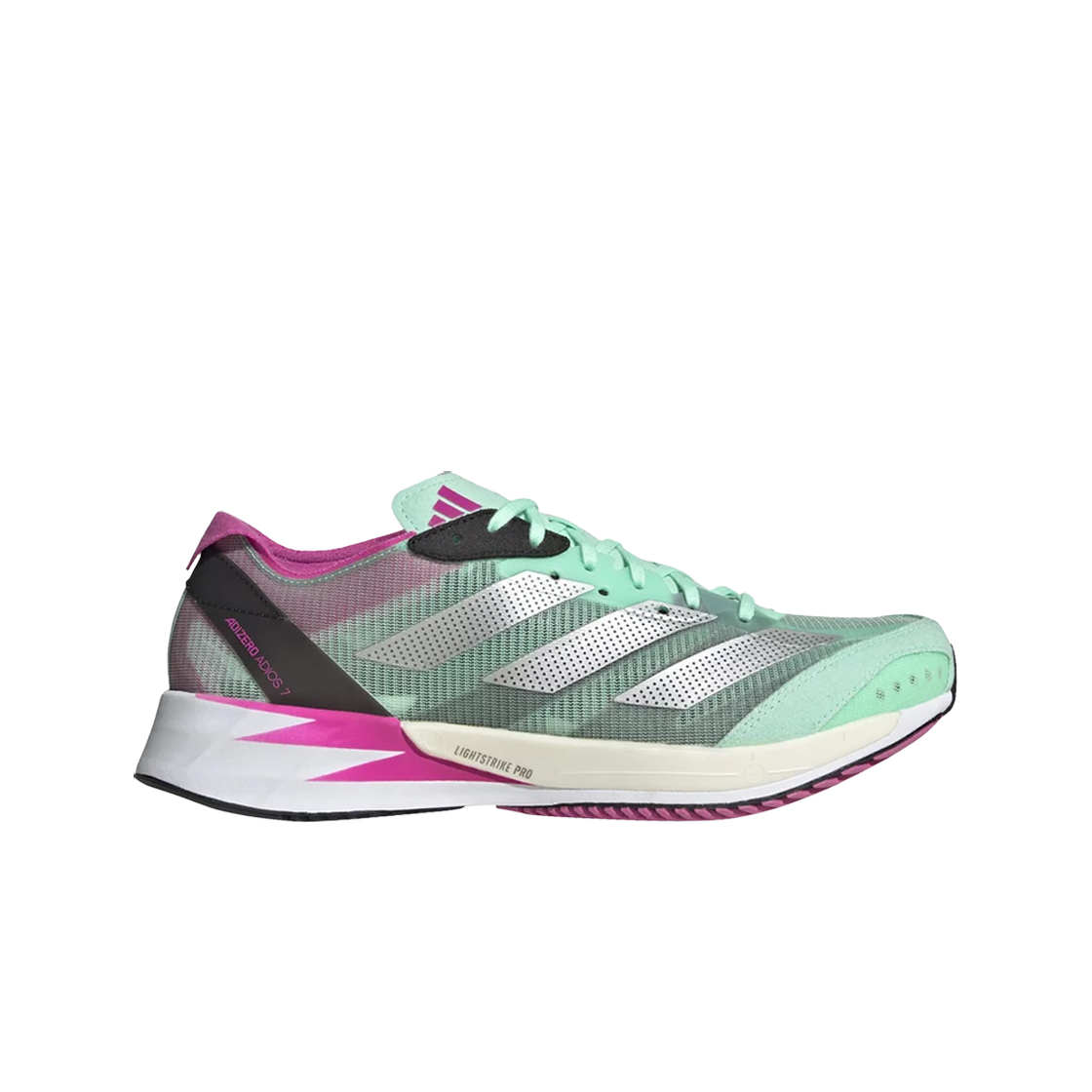 (W) 아디다스 아디제로 아디오스 7 펄스 민트 실버 메탈릭((W) Adidas Adizero Adios 7 Pulse Mint Silver Metallic) - 1