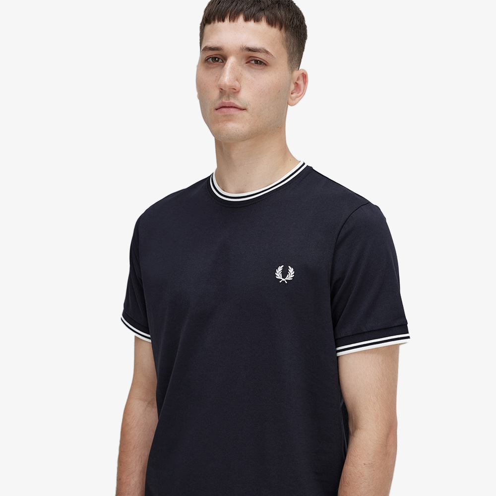 프레드페리 트윈 팁 티셔츠 블랙(Fred Perry Twin Tipped T-Shirt Black) - 6