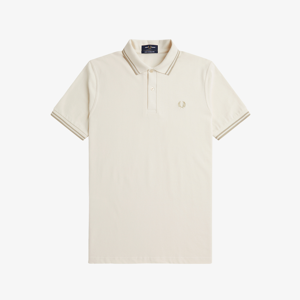프레드페리 M12 트윈 팁 프레드페리 셔츠 에크루/오트밀(Fred Perry M12 Twin Tipped Fred Perry Shirt Ecru/Oatmeal) - 2