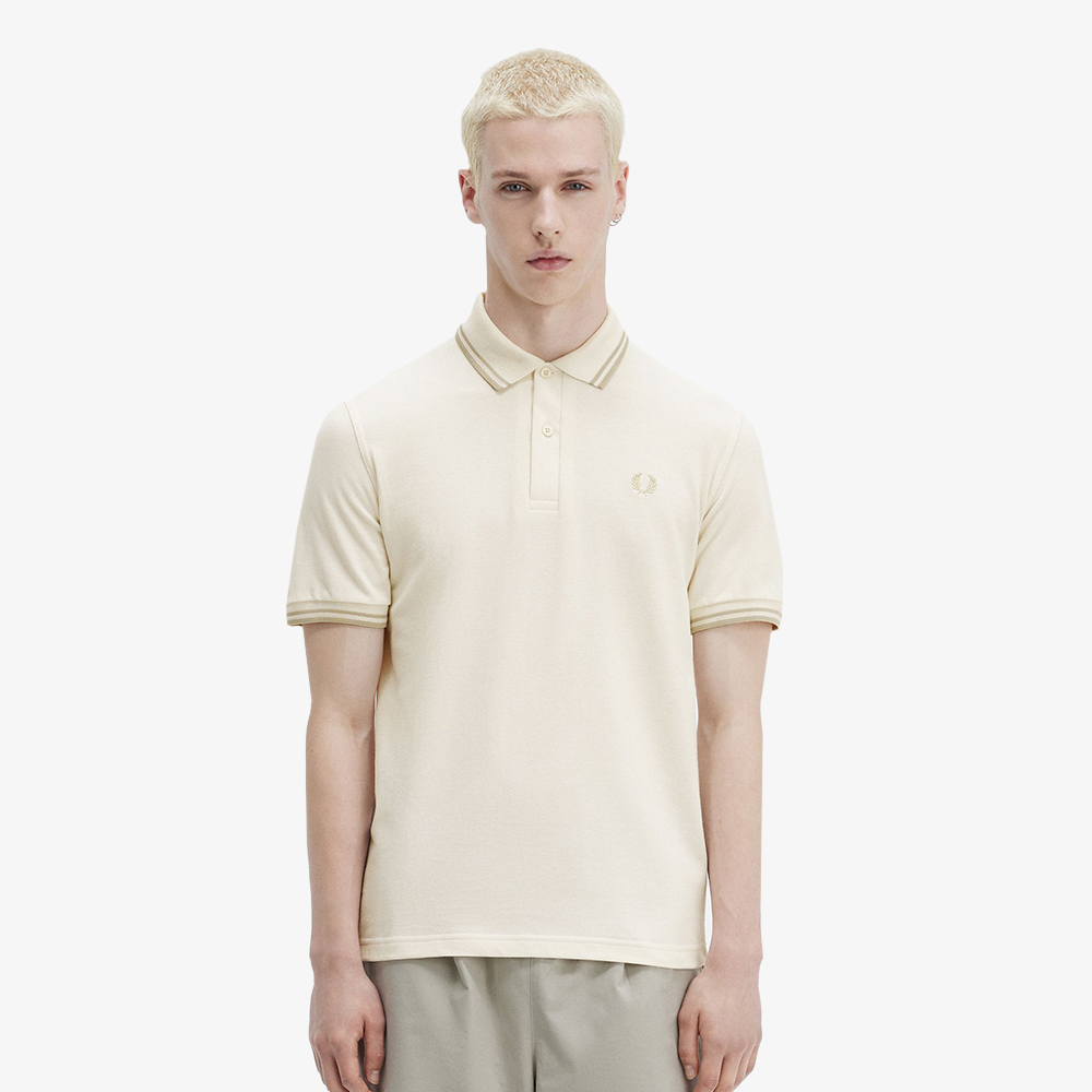 프레드페리 M12 트윈 팁 프레드페리 셔츠 에크루/오트밀(Fred Perry M12 Twin Tipped Fred Perry Shirt Ecru/Oatmeal) - 3