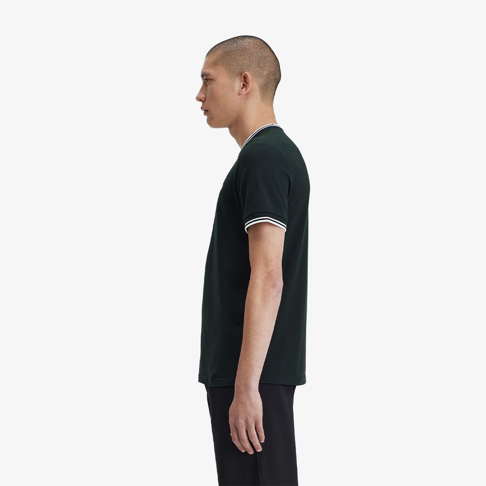 프레드페리 트윈 팁 티셔츠 나이트그린(Fred Perry Twin Tipped T-Shirt Night Green/White) - 3