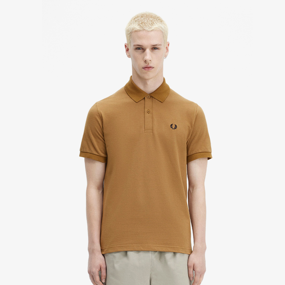 프레드페리 M3 오리지널 프레드페리 셔츠 다크카라멜/네이비(Fred Perry M3 The Original Fred Perry Shirt Dark Caramel/Navy) - 2