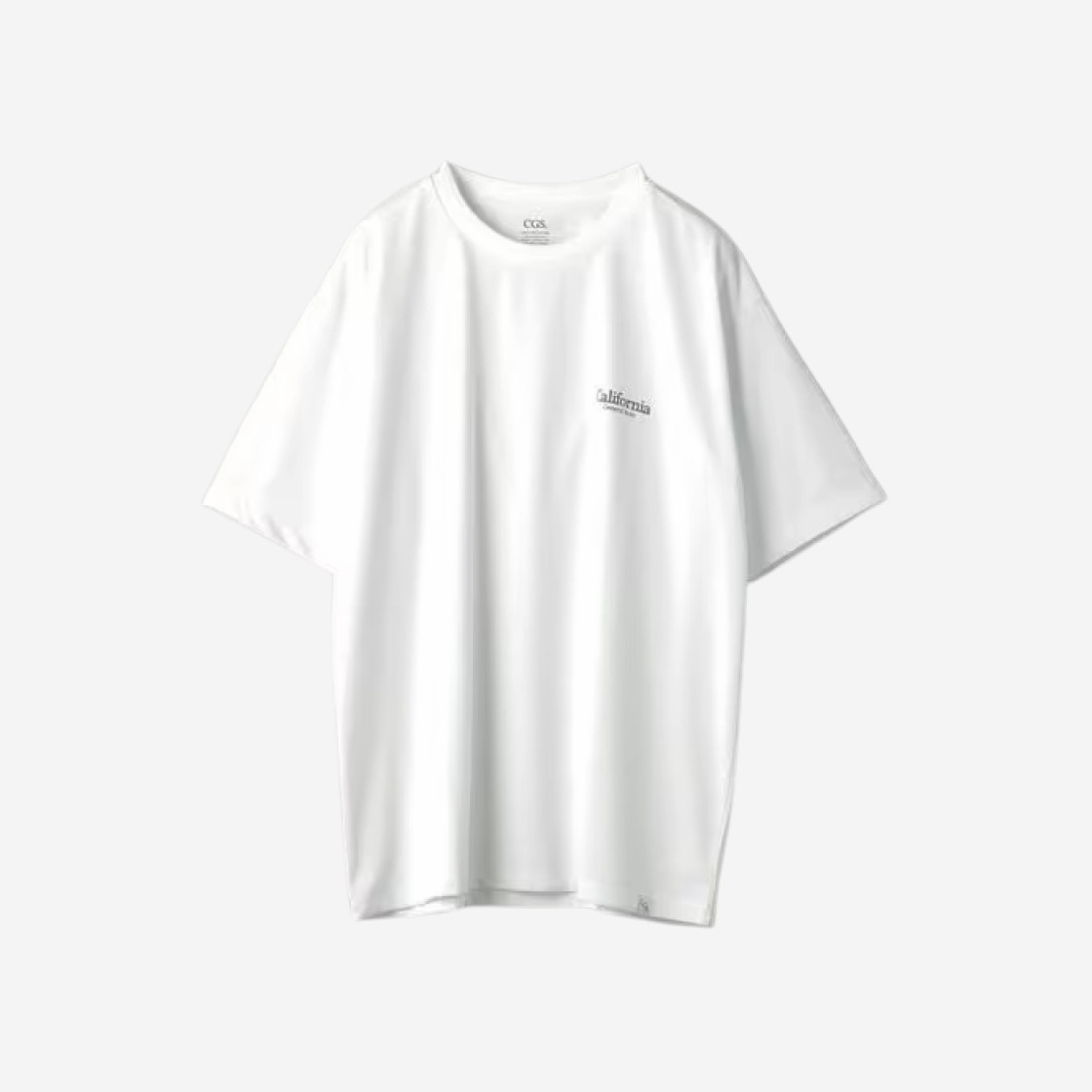 California General Store Recycled Polyester Logo Rack T-Shirt White 상세 이미지 1