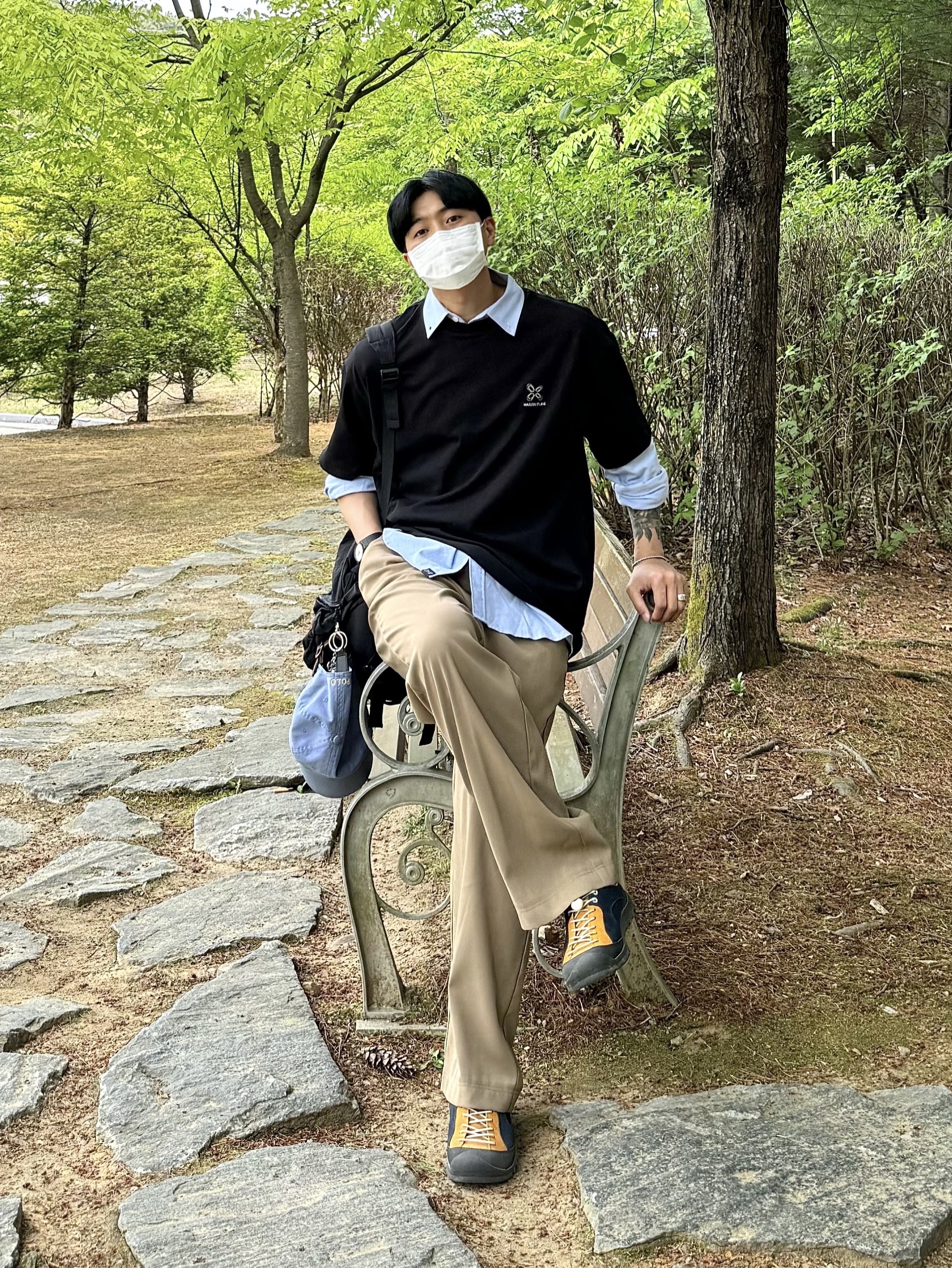 Keen Jasper Rocks SP Sneakers Curry 착용 스타일 - 2