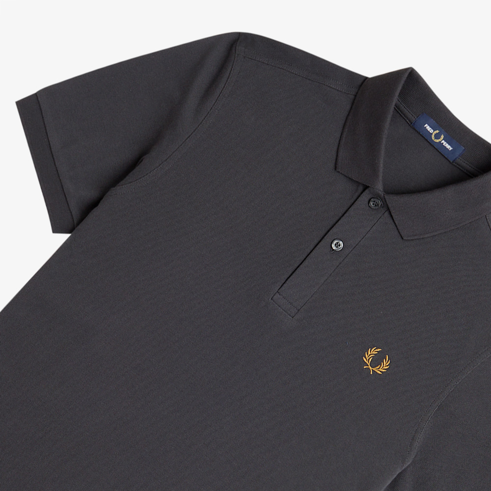 프레드페리 M6000 플레인 프레드페리 셔츠 앵커그레이/다크카라멜(Fred Perry M6000 Plain Fred Perry Shirt Anchor Grey/Dark Caramel) - 4