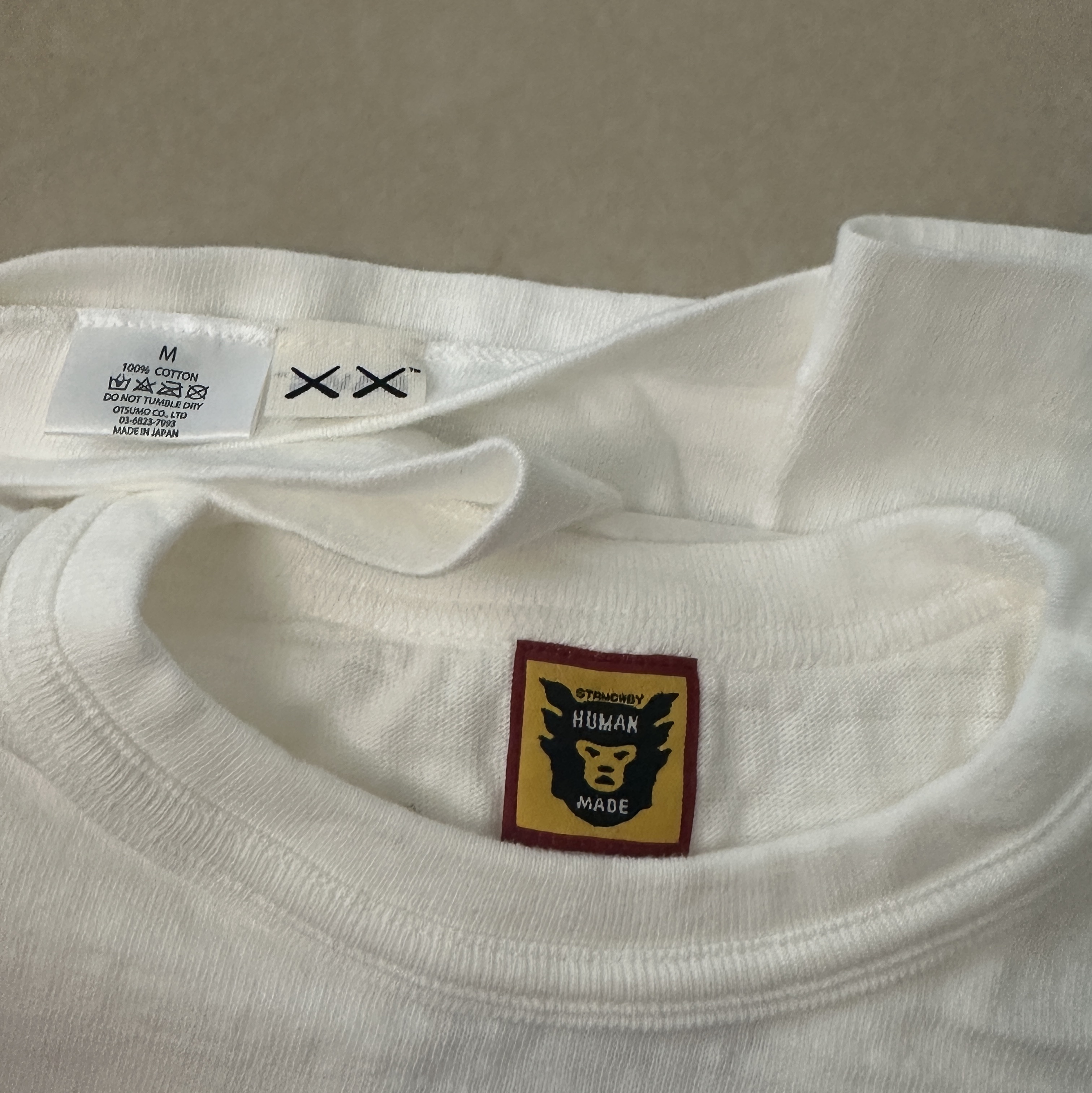 Human Made x Kaws Graphic T-Shirt #2 White 착용 스타일 - 4