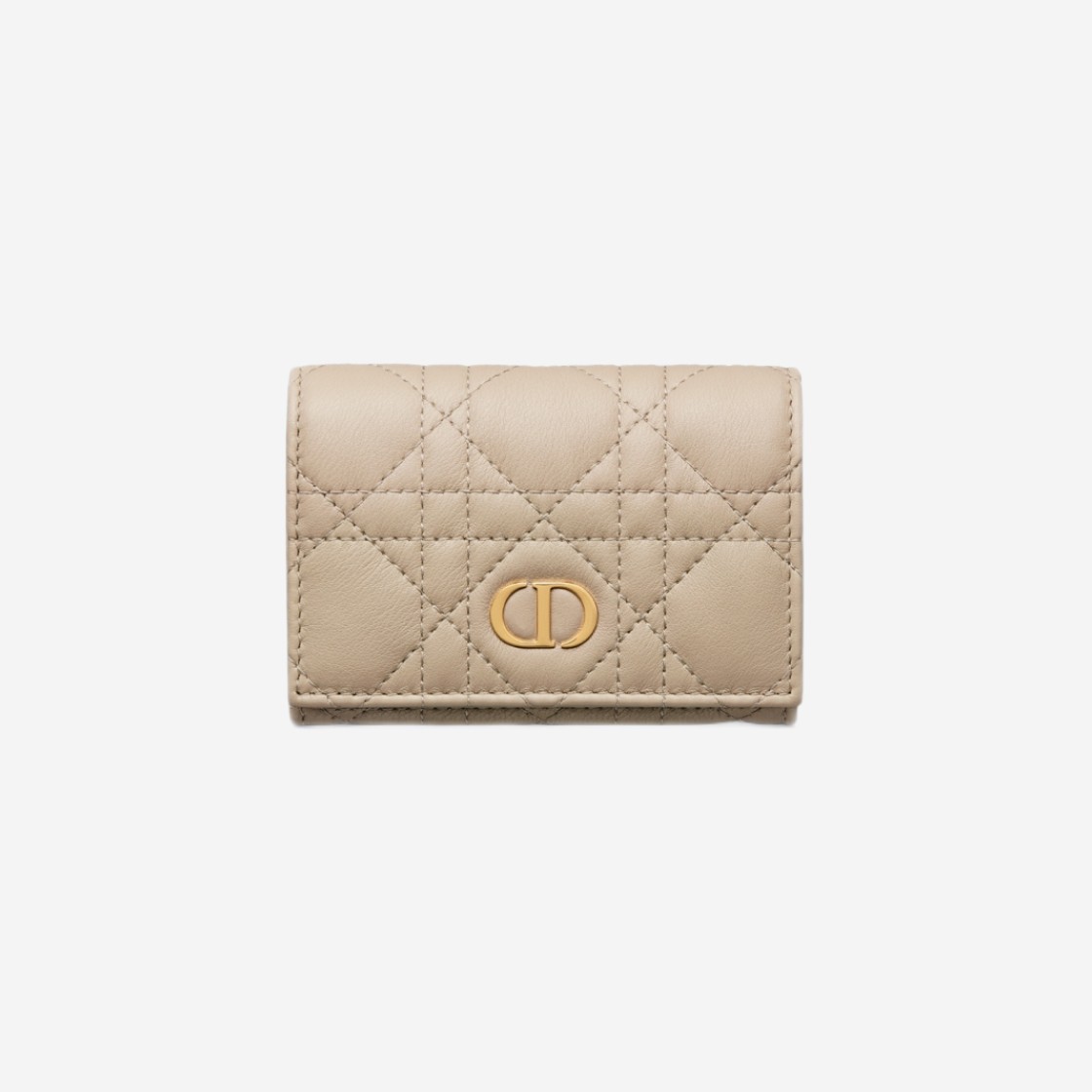 Dior Caro Xs Wallet Sand Colored Supple Cannage Calfskin 상세 이미지 1