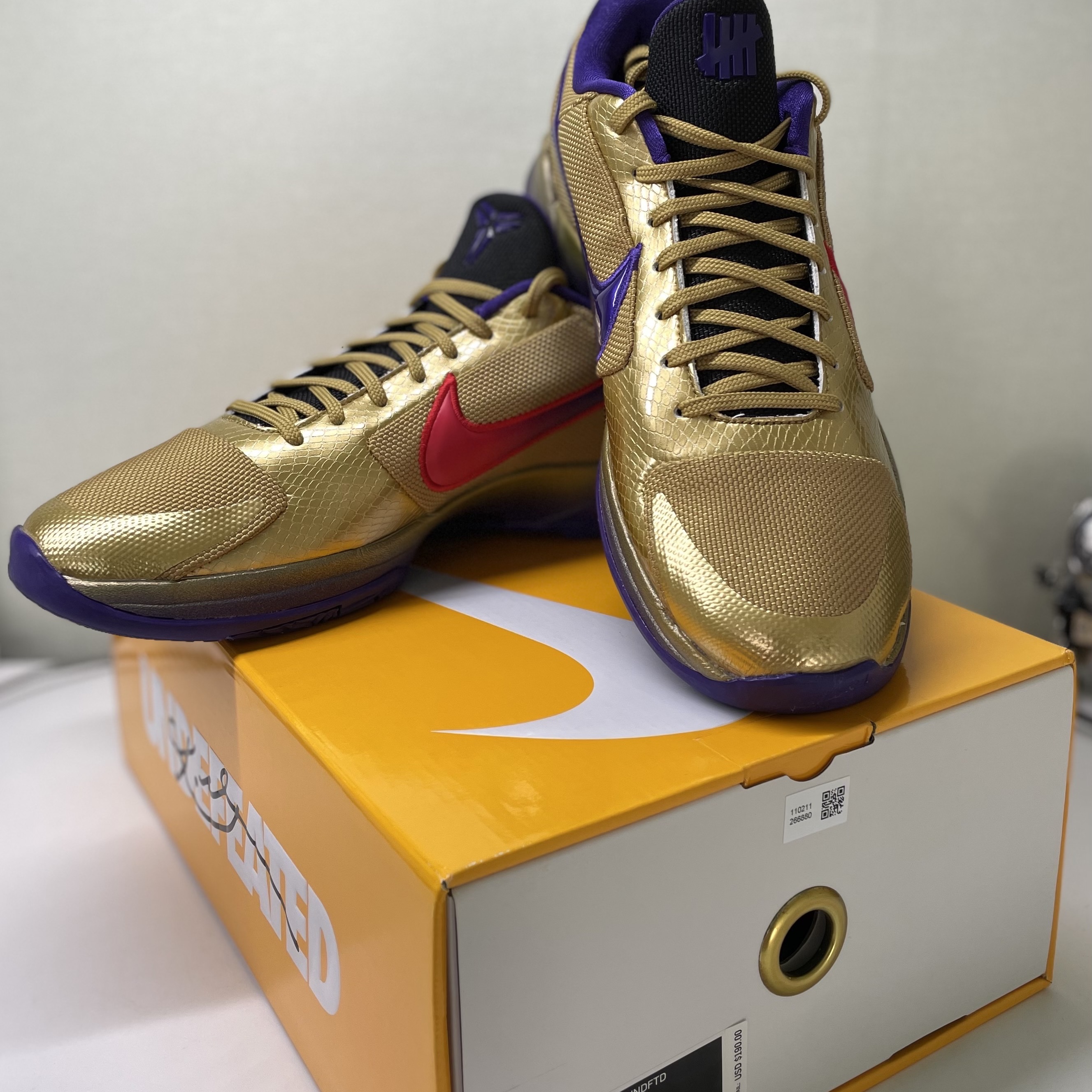 Nike x Undefeated Kobe 5 Protro Hall of Fame 착용 스타일 - 2