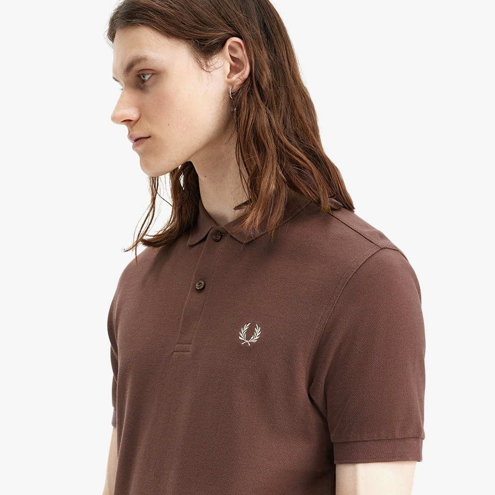 프레드페리 M6000 플레인 프레드페리 셔츠 캐링턴로드브릭/앵커그레이(Fred Perry M6000 Plain Fred Perry Shirt Carrington Road Brick/Warm Grey) - 5