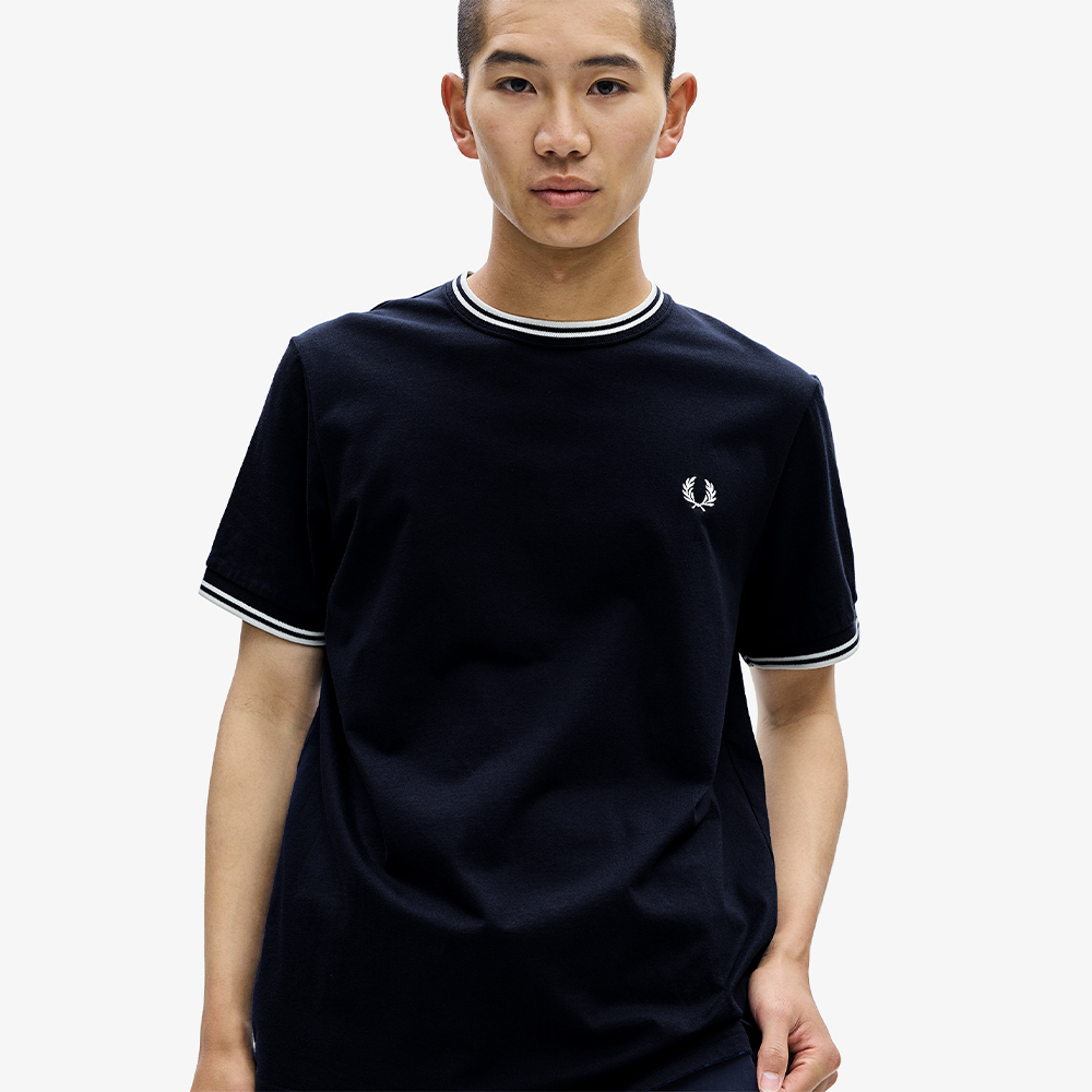 프레드페리 트윈 팁 티셔츠 네이비(Fred Perry Twin Tipped T-Shirt Navy) - 6
