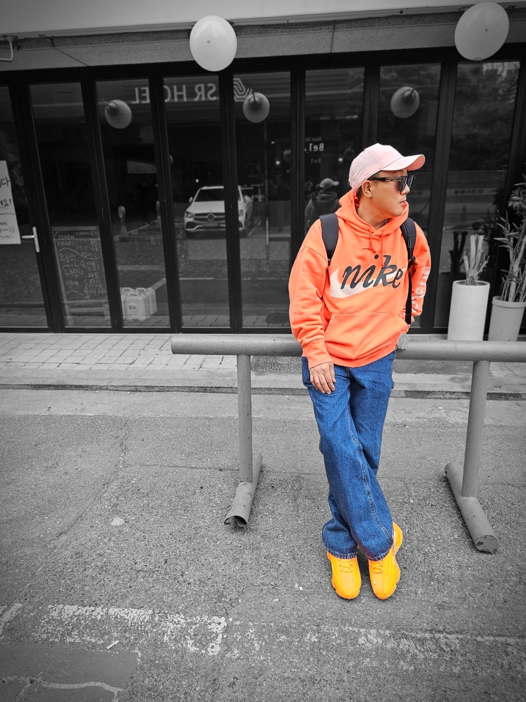 Nike x Cactus Plant Flea Market Shoebox Heavyweight Hooded Pullover Orange - US/EU, Nike x Drake Nocta Hot Step 2 Total Orange 착용 스타일 - 2