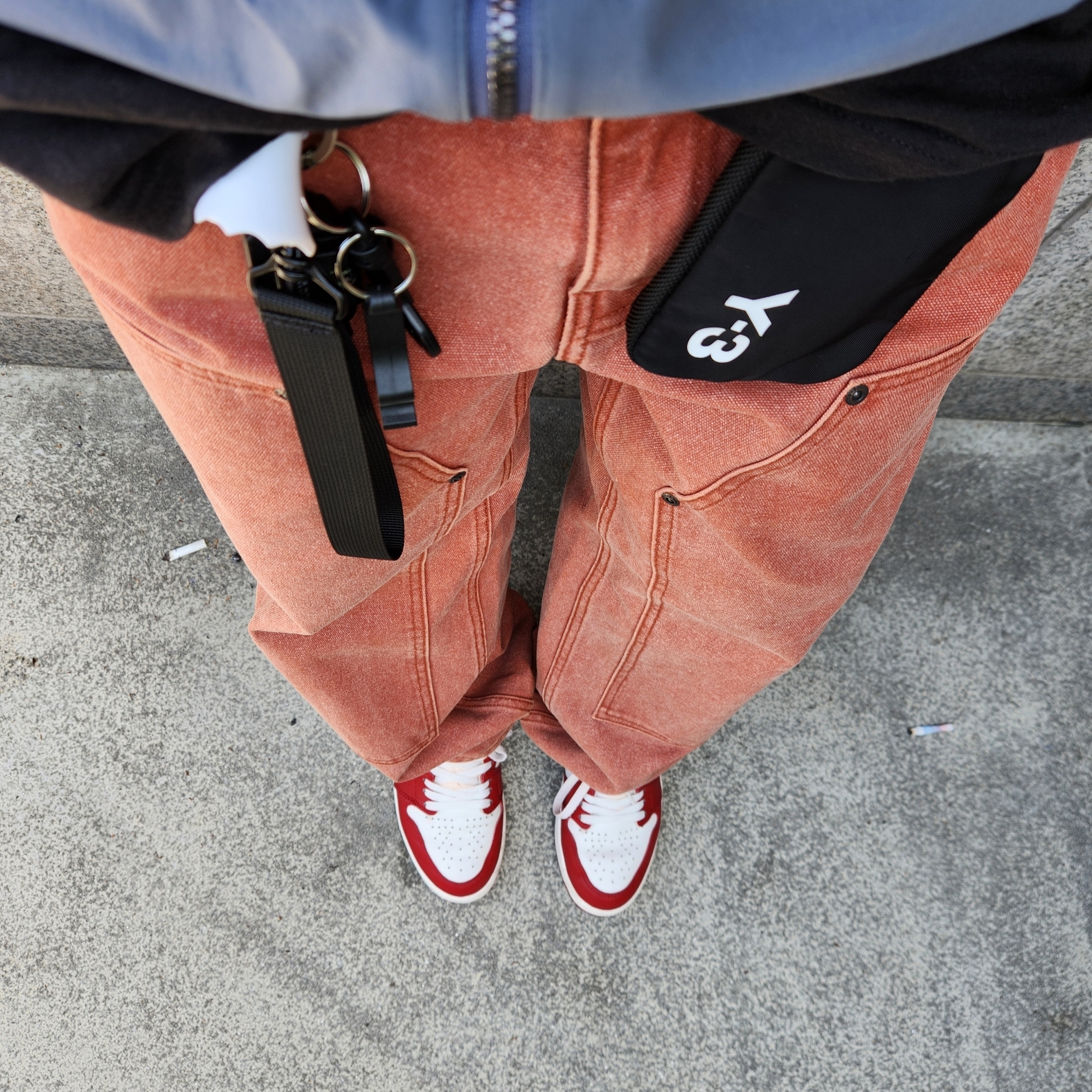 Supreme Double Knee Painter Pant Rust - 24SS, Jordan 1 Retro High OG Chicago 2022 착용 스타일