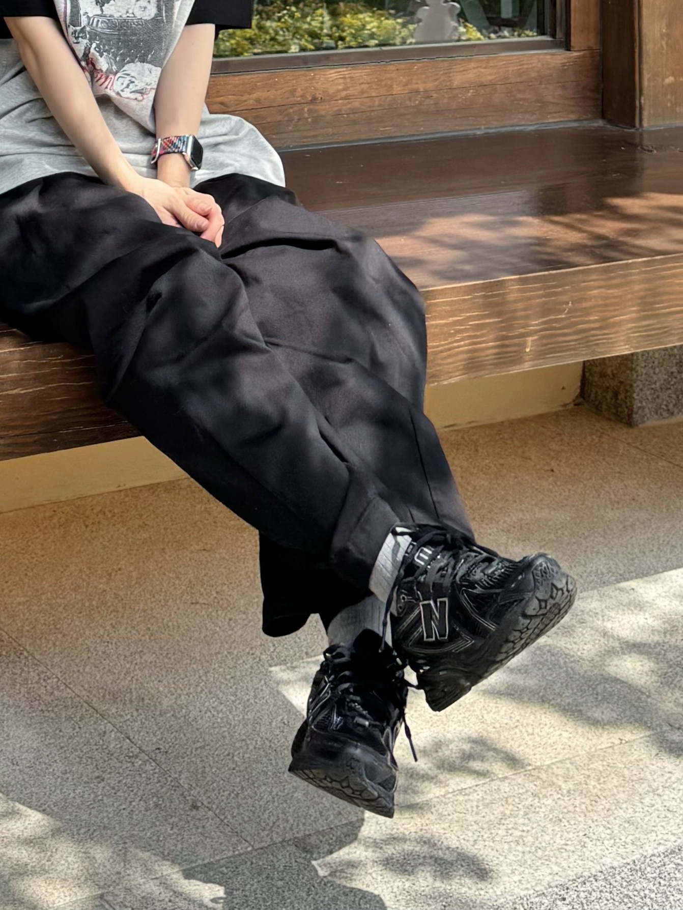 New Balance 1906R Black Silver Metallic, Marshall Major IV Black (Korean Ver.) 착용 스타일 - 2