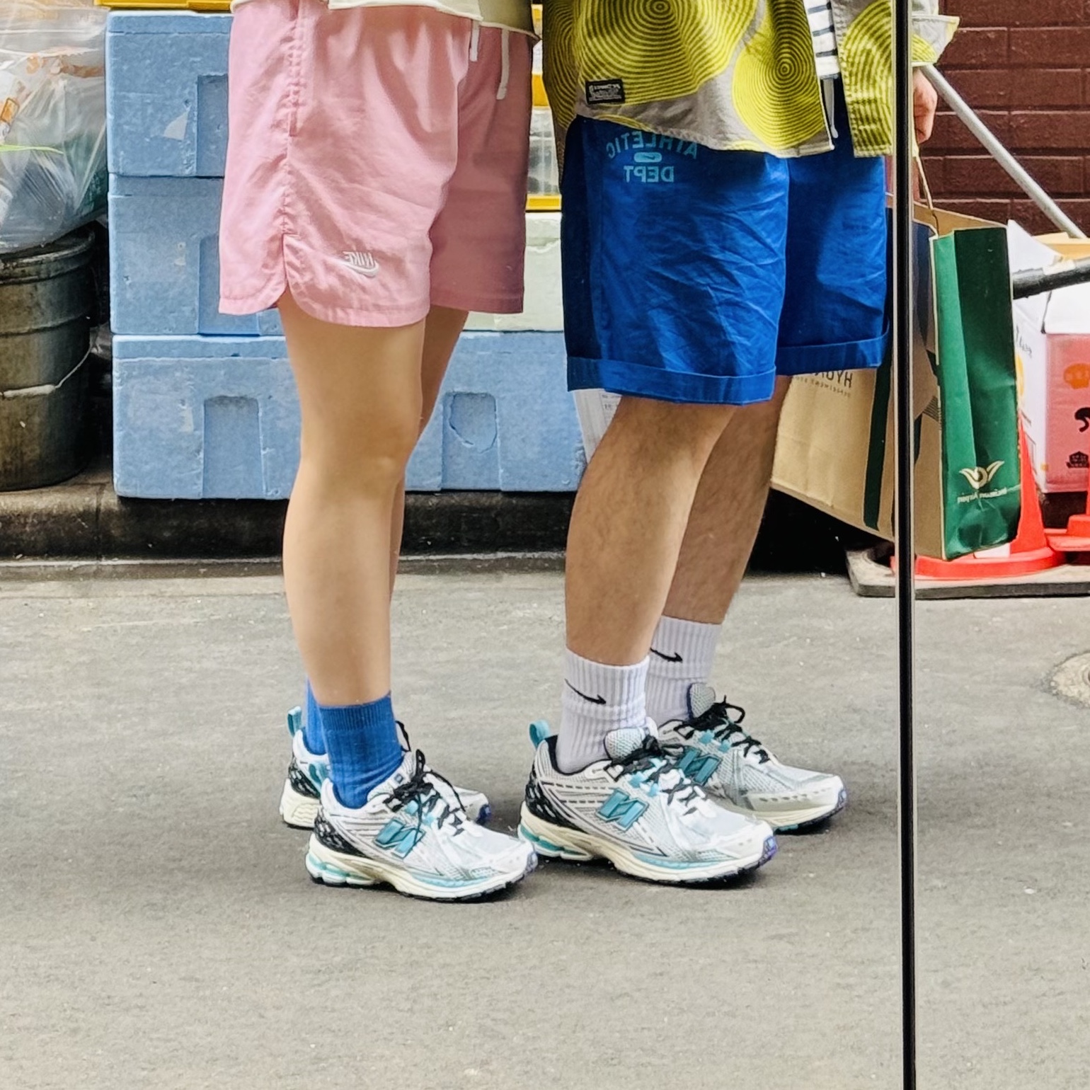 New Balance 1906R White Virtual Blue 착용 스타일 - 3