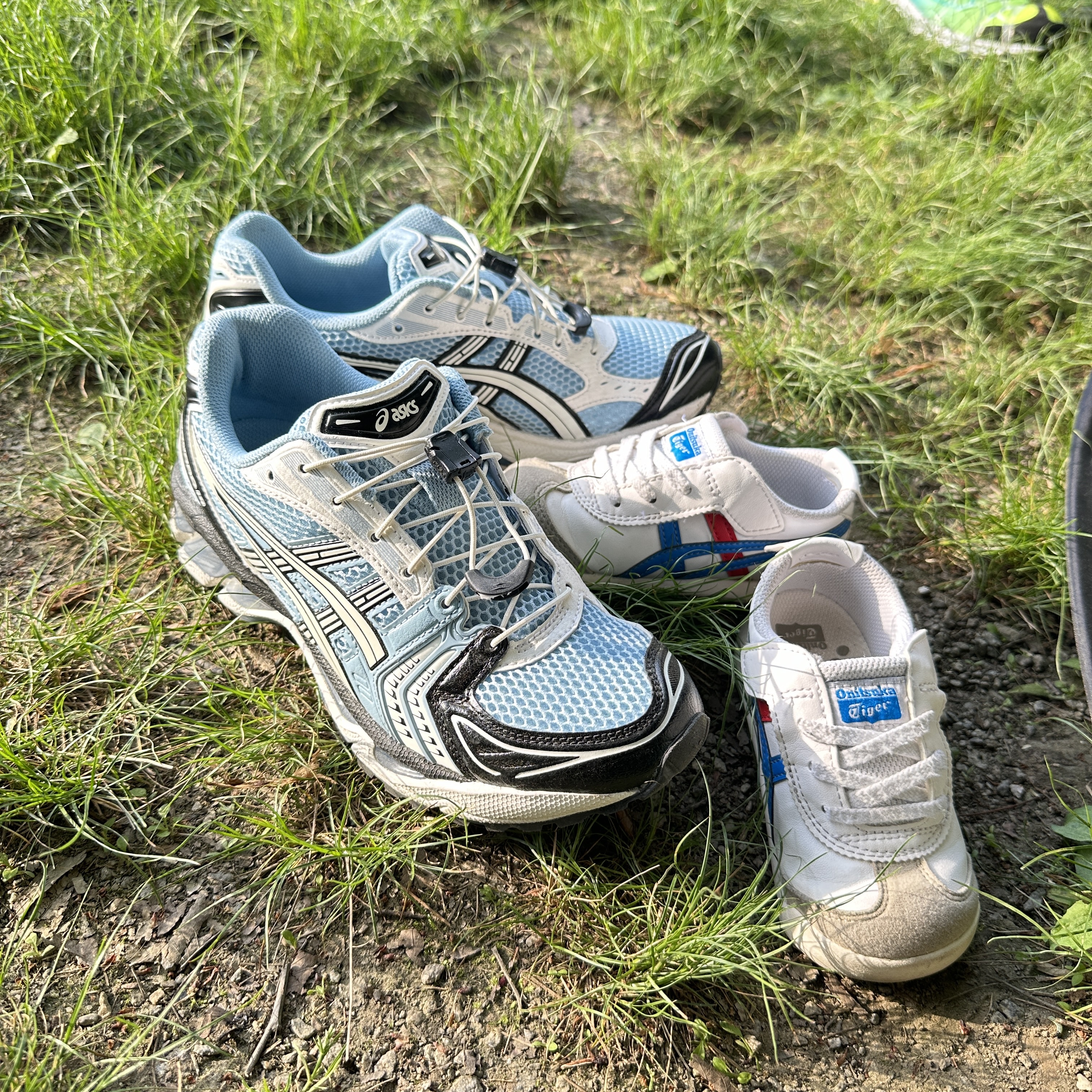 Asics Unlimited Gel-Kayano 14 Mist Cream 착용 스타일