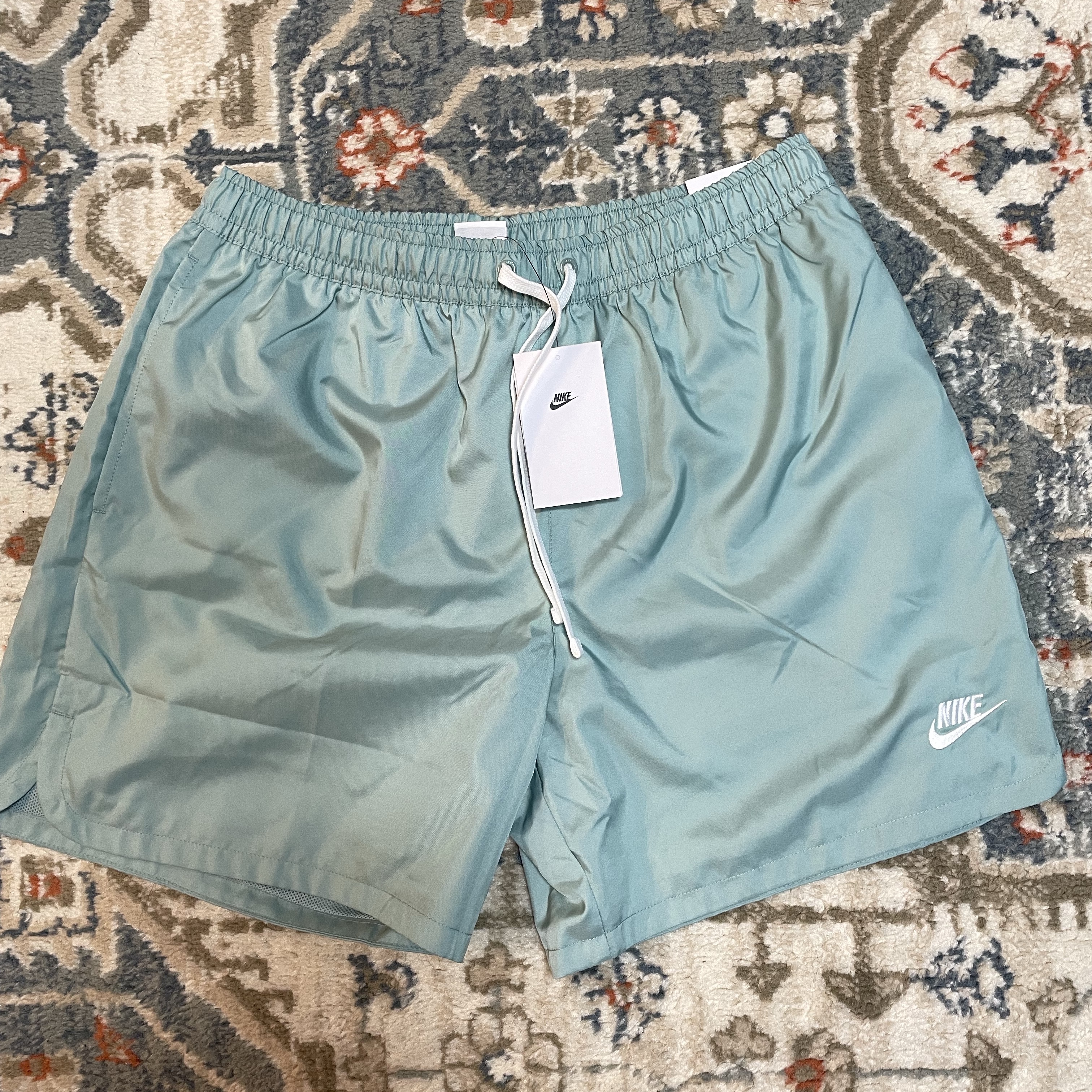 Nike NSW Woven Lined Flow Shorts Mineral - Asia 착용 스타일 - 1