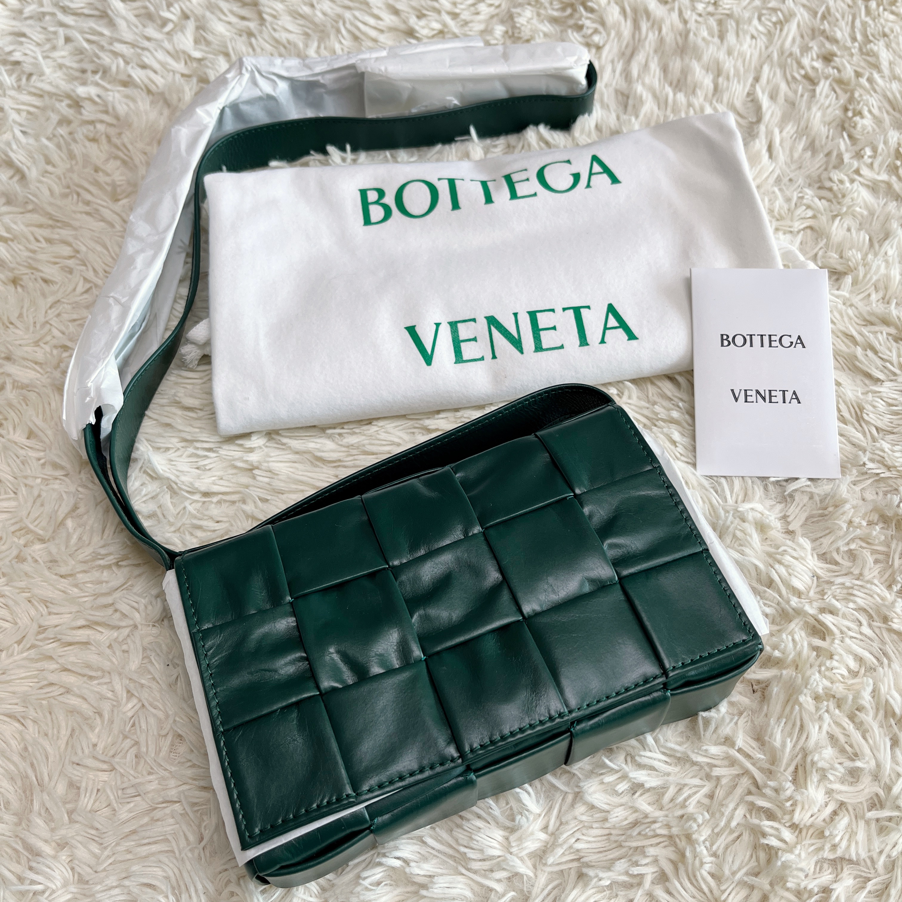 Bottega Veneta Small Cassette Raintree 착용 스타일