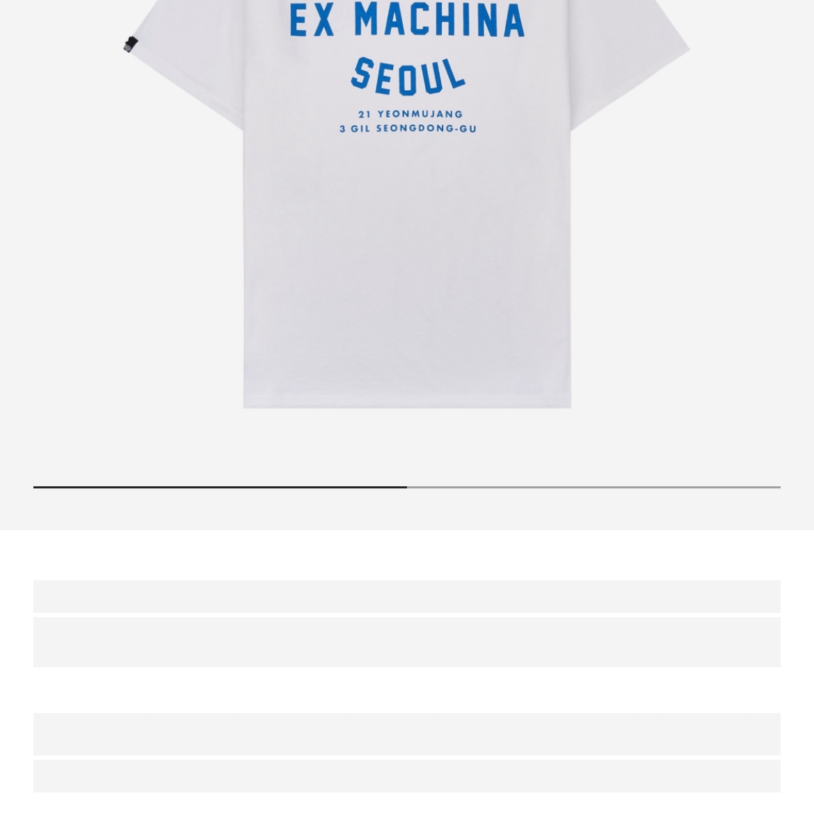 Deus Ex Machina Seongsu College T-Shirt White Midnight Blue 착용 스타일