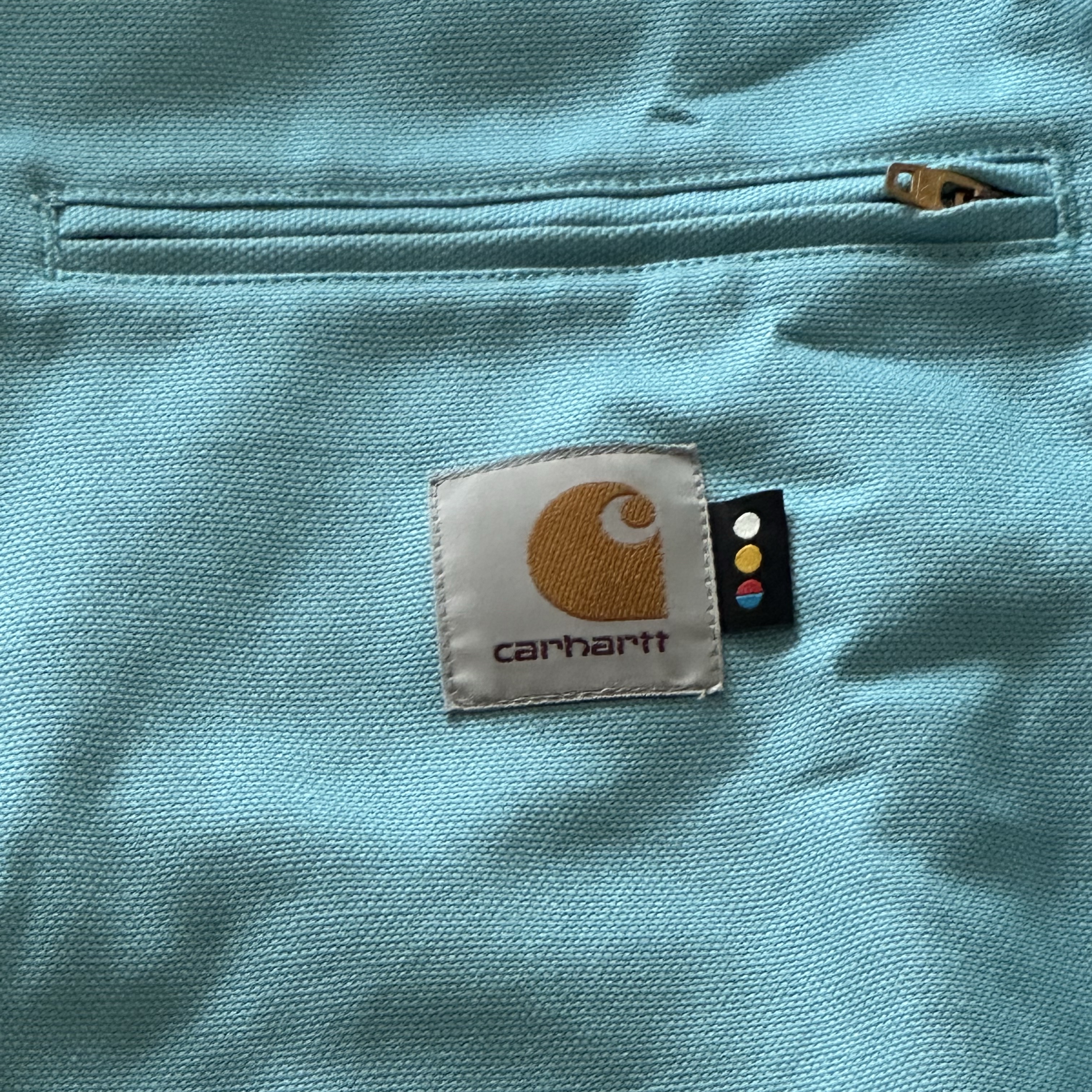 Carhartt WIP x IAB Studio OG Detroit Jacket Milky Blue 착용 스타일 - 2