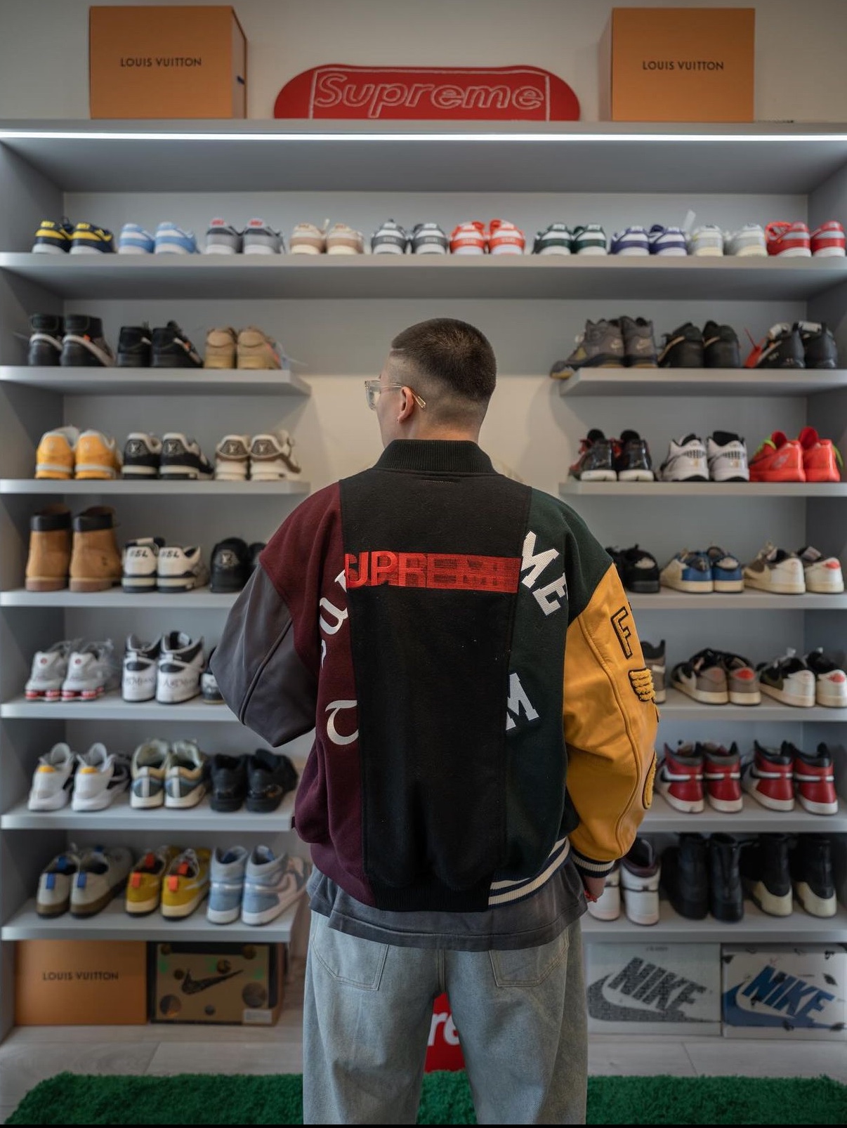 Supreme Muppets Fleece Jacket Multicolor - 24SS, Supreme x MM6 Maison Margiela Split Varsity Jacket Multicolor - 24SS 착용 스타일 - 2