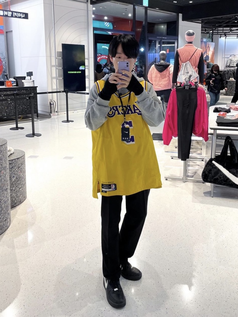 Nike x Ambush Air Force 1 Low SP Black 착용 스타일