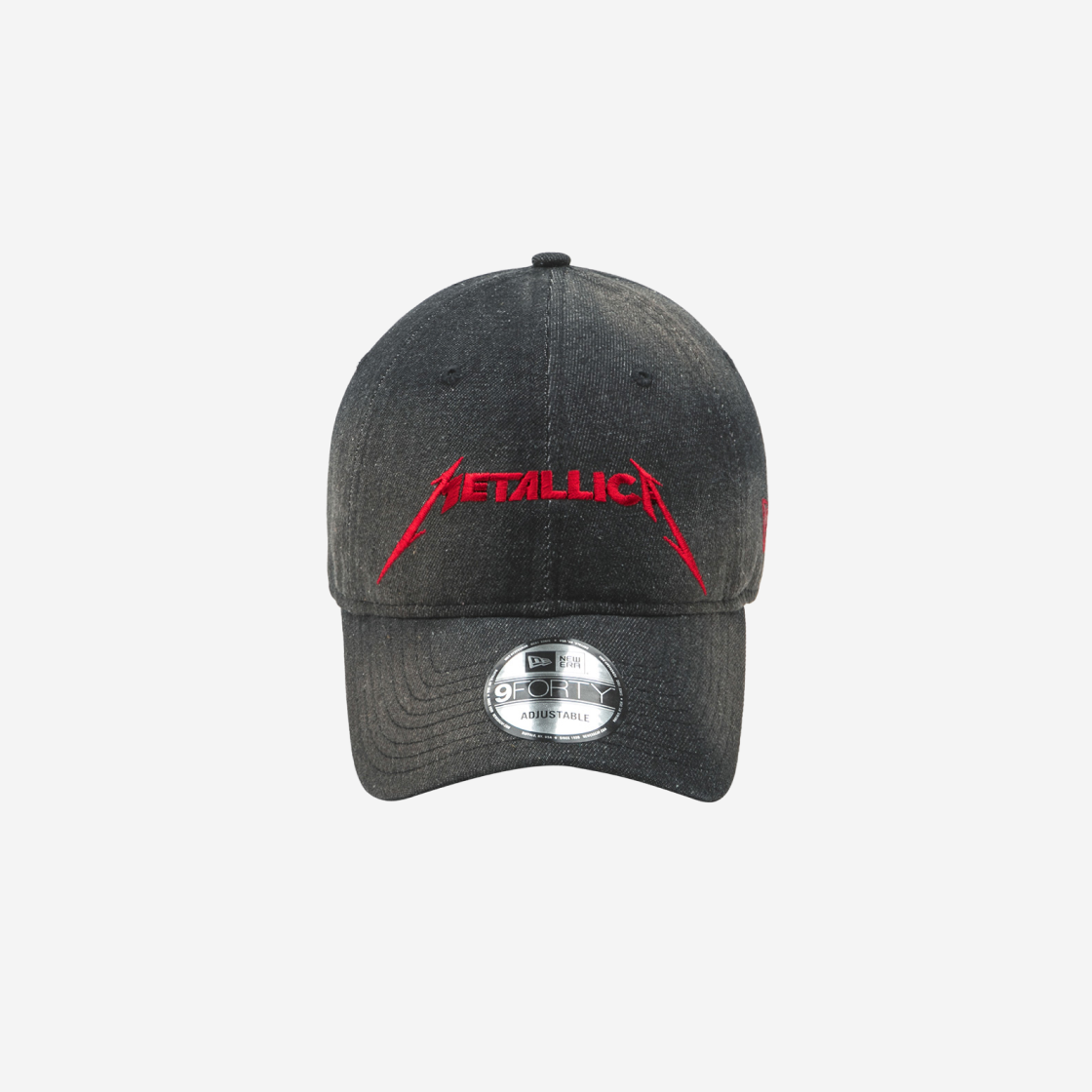 New Era x Metallica Denim Unstructured Ball Cap Black 상세 이미지 1