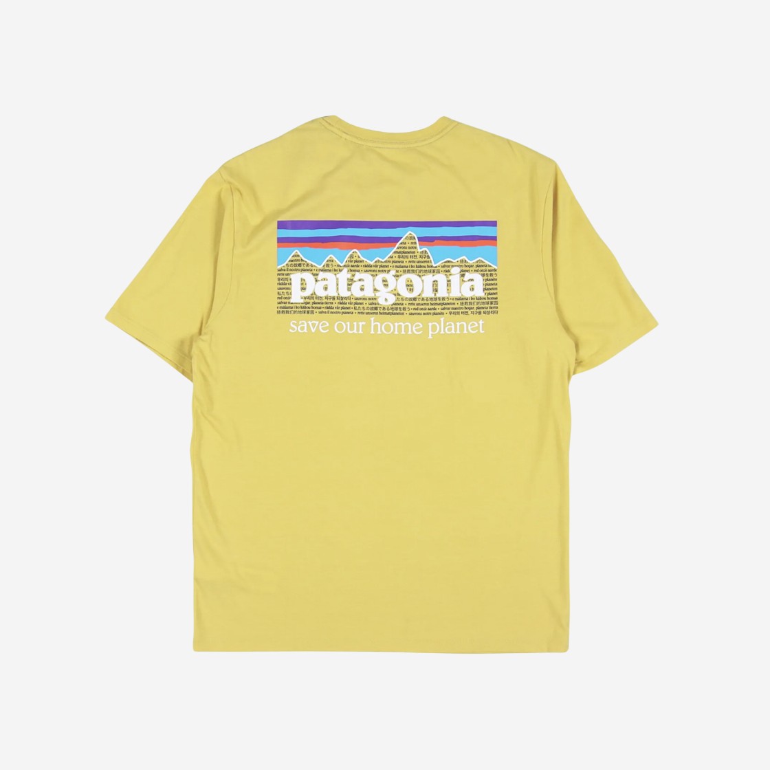 Patagonia P-6 Mission Organic T-Shirt Surfboard Yellow 상세 이미지 1