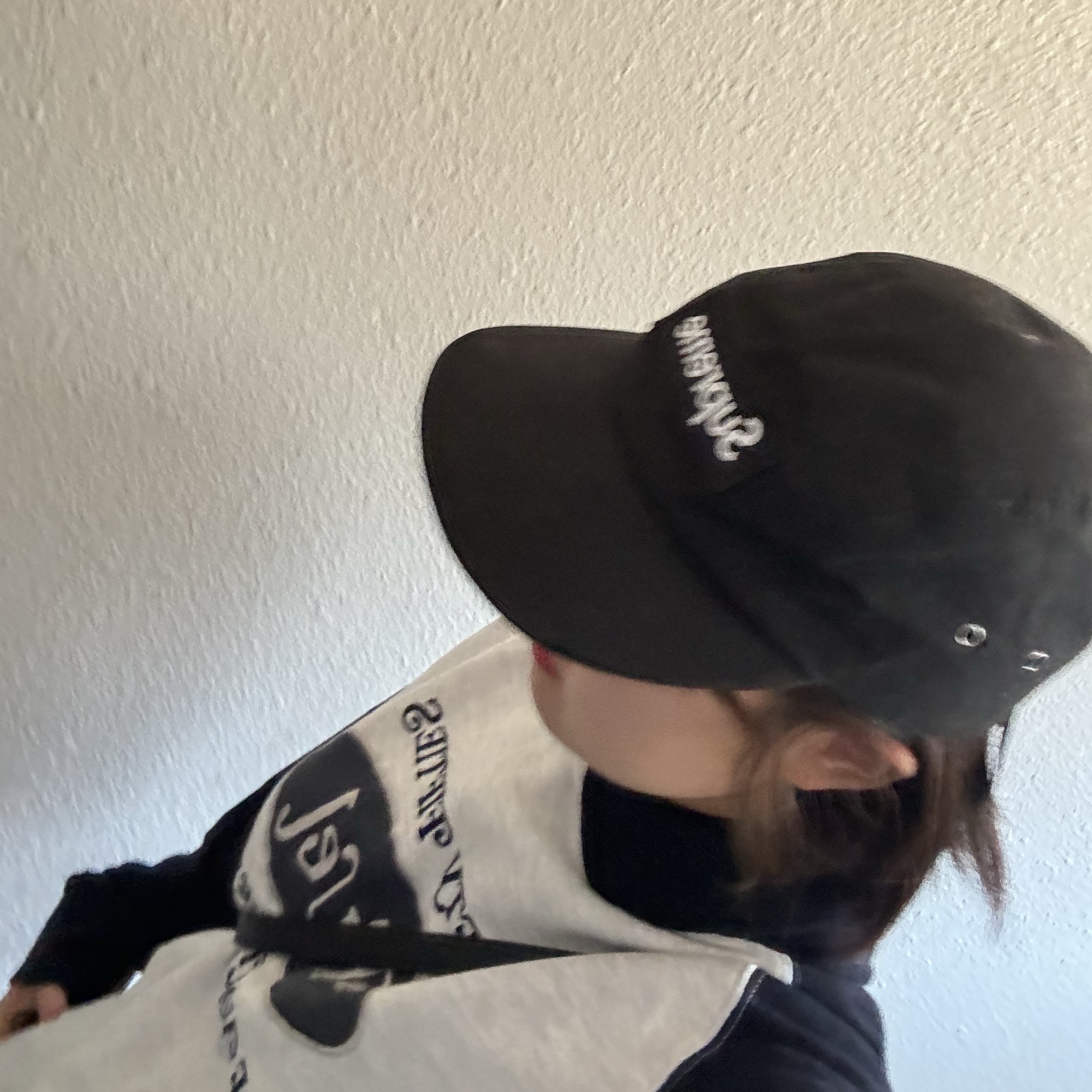 Supreme Waxed Cotton Camp Cap Black - 23FW 착용 스타일