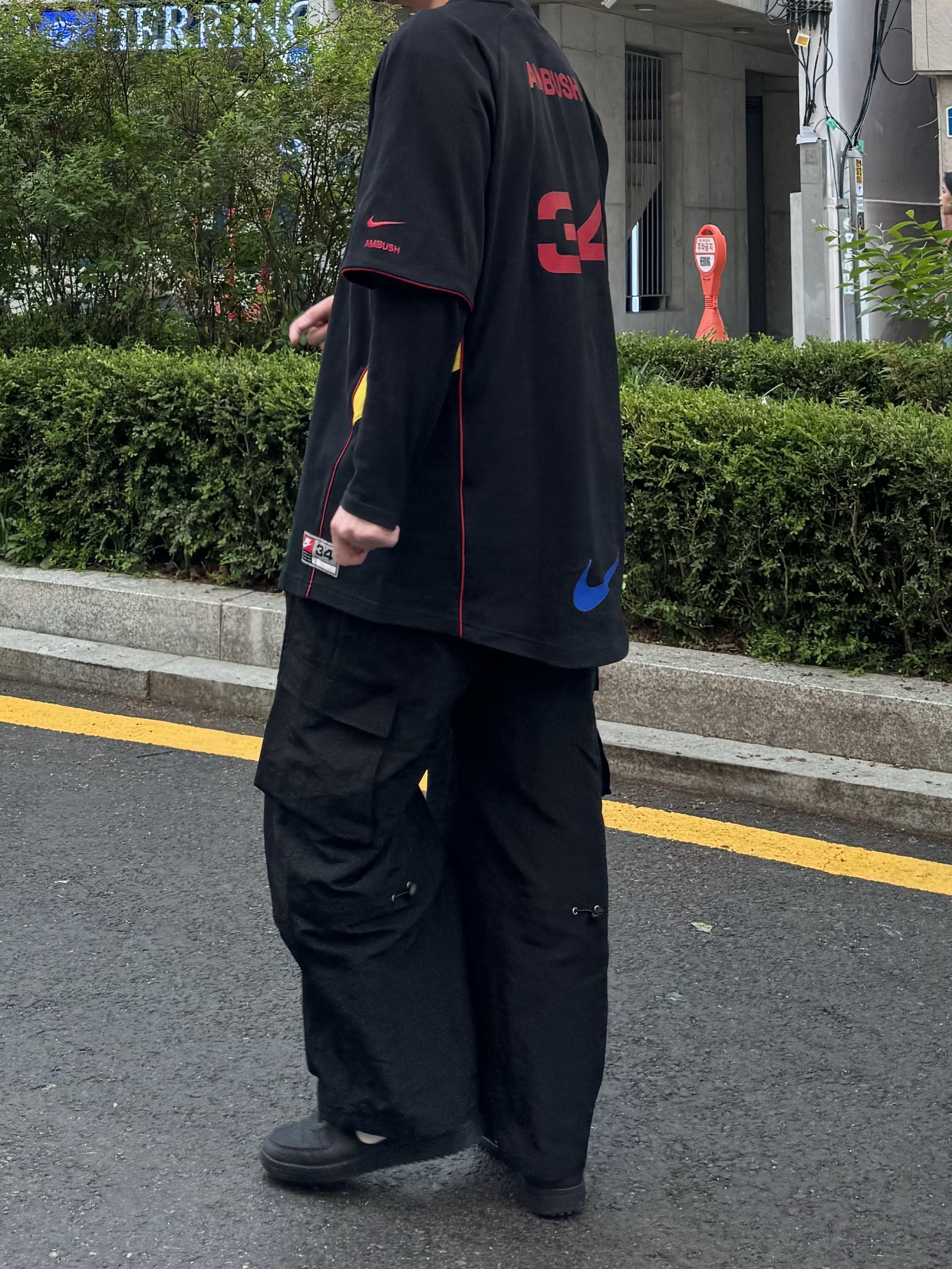 Nike x Ambush Jersey Top Black - Asia, Nike Field General 82 SP Black and White 착용 스타일