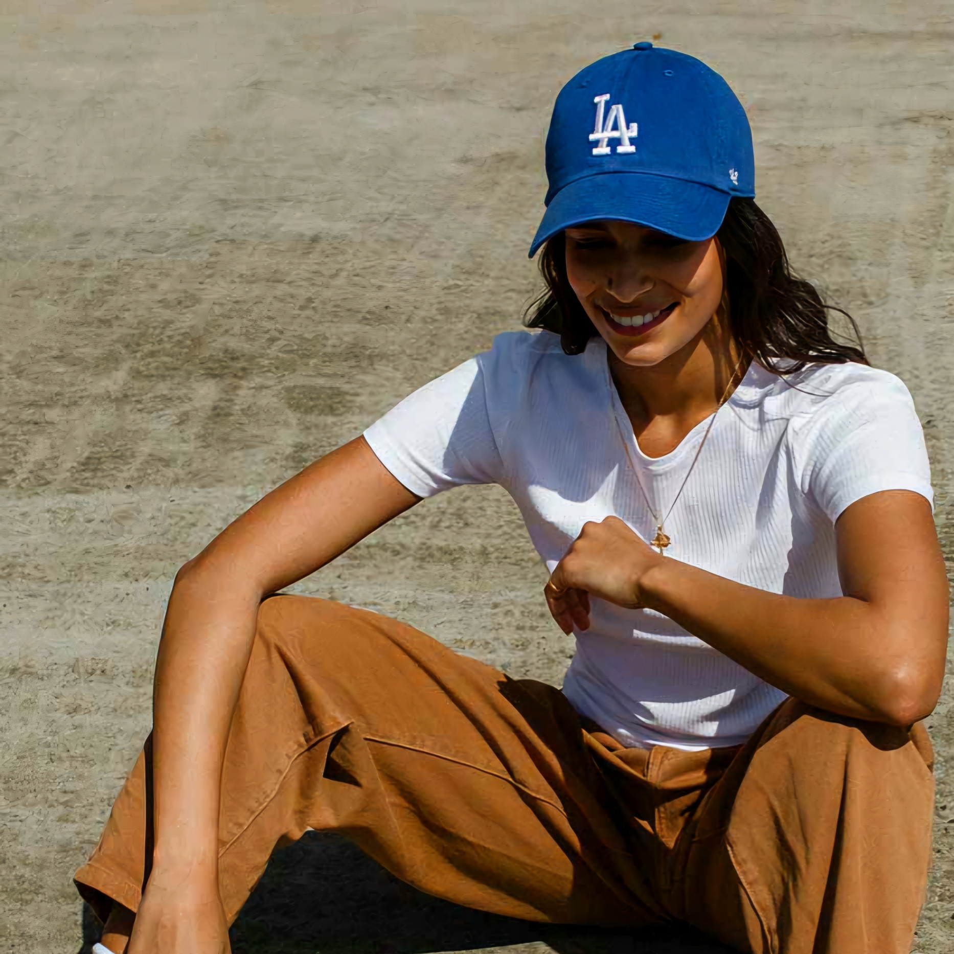 47 Brand LA Dodgers Clean Up Royal 착용 스타일