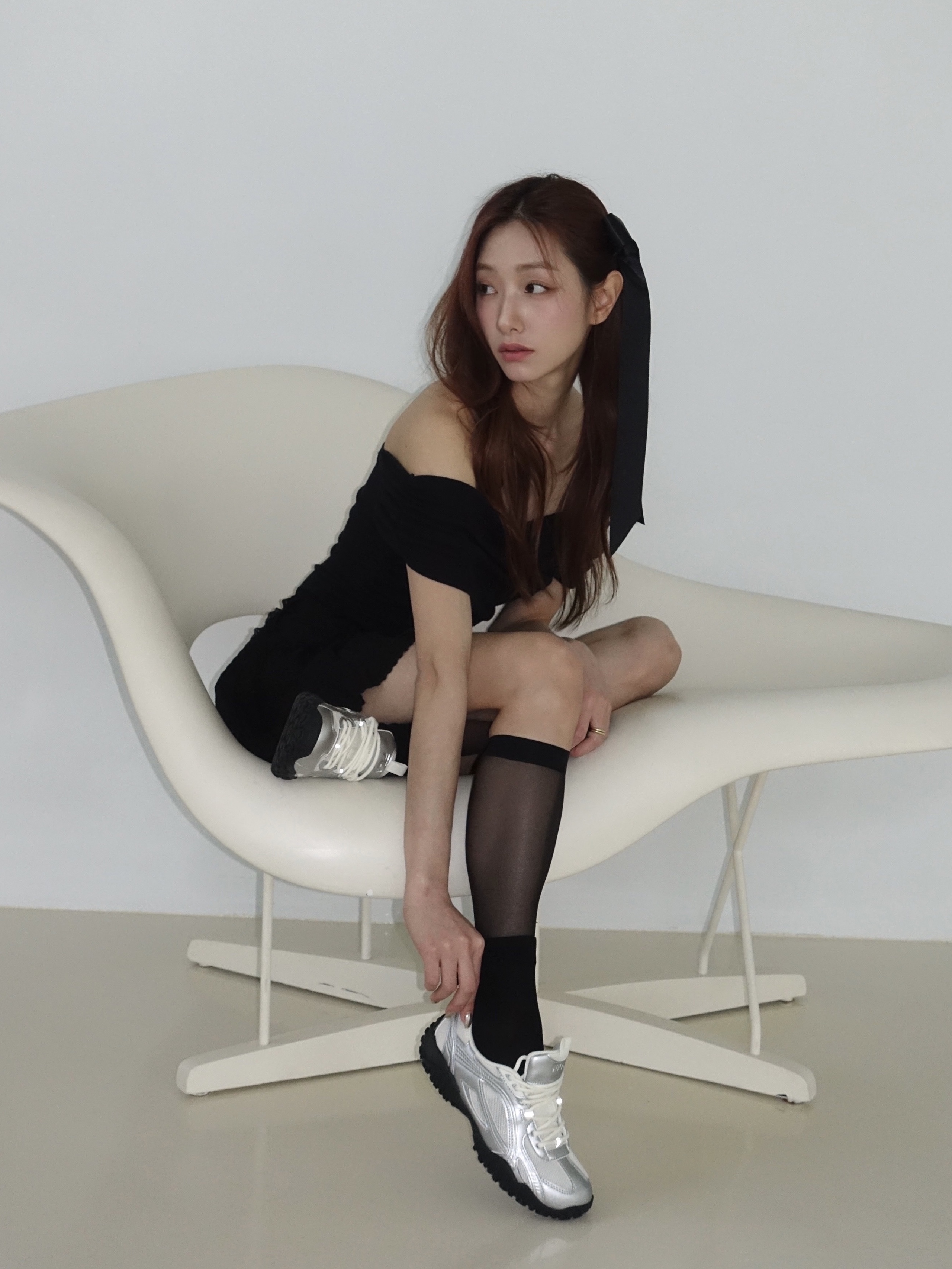 Fila Echappe MS Silver Moon 착용 스타일 - 4