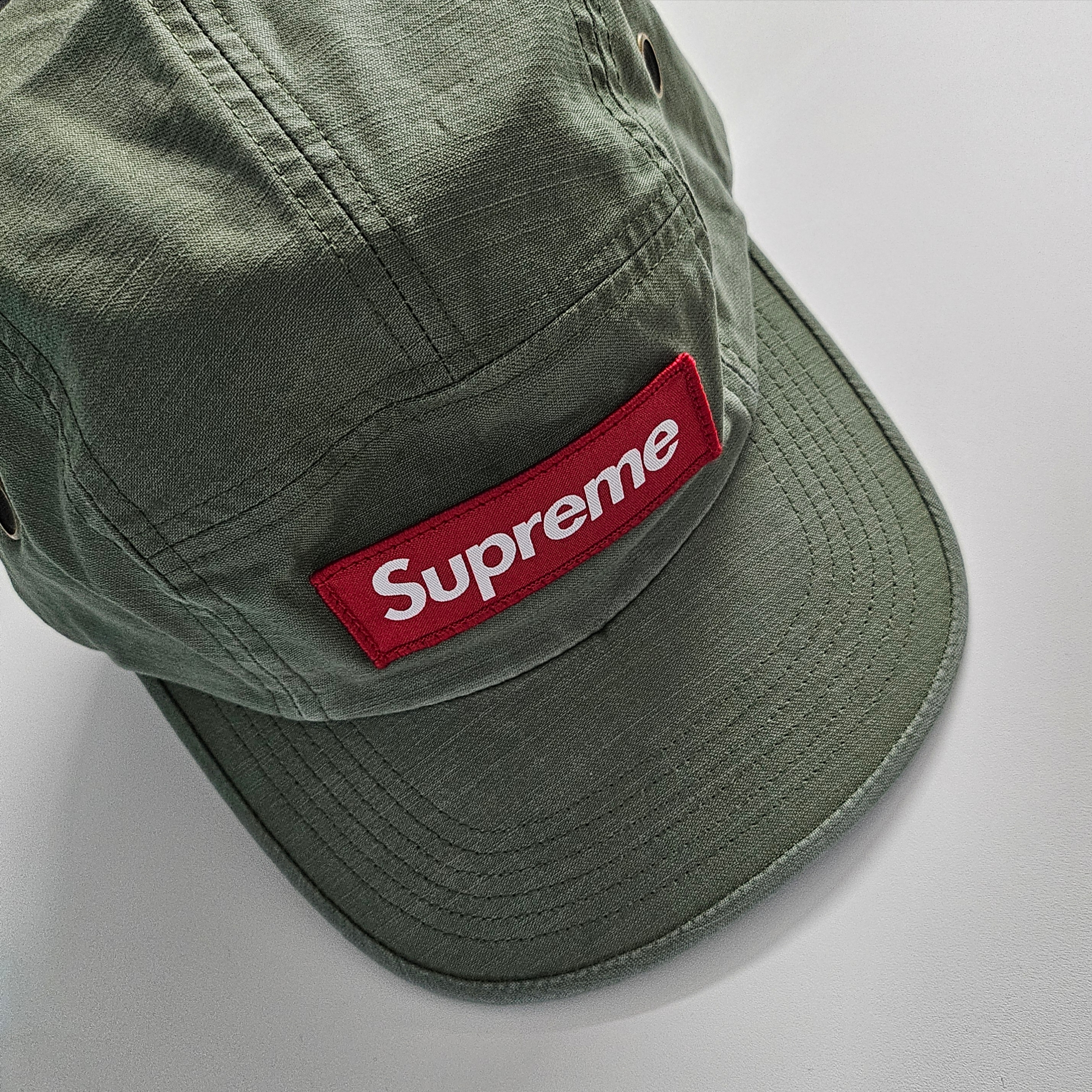 Supreme Military Camp Cap Olive - 24SS 착용 스타일