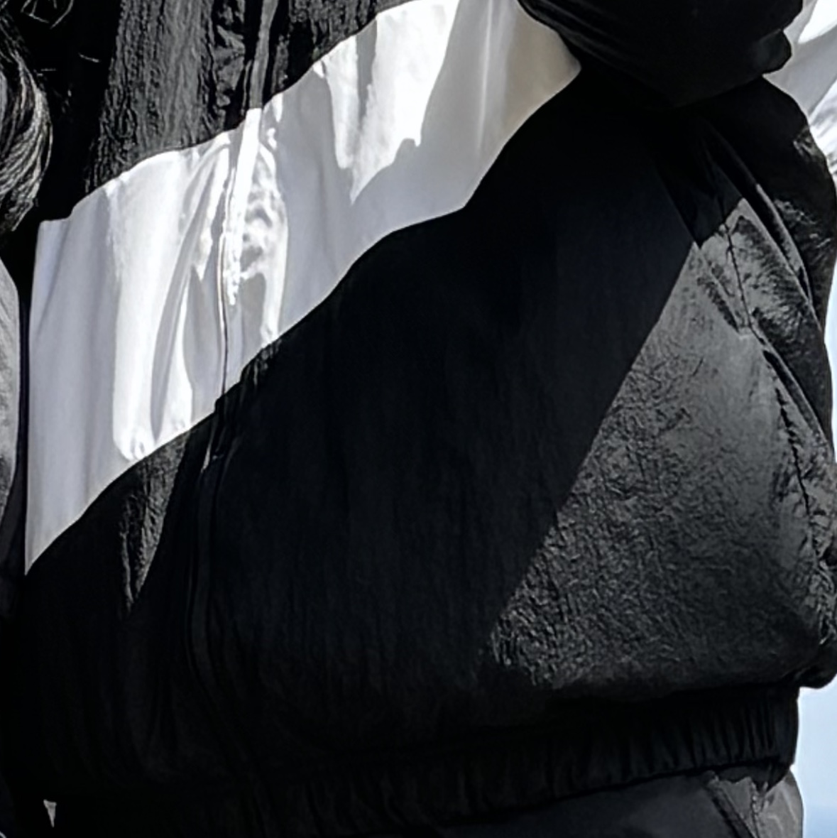 Nike NSW Big Swoosh Woven Jacket Black - Asia 착용 스타일