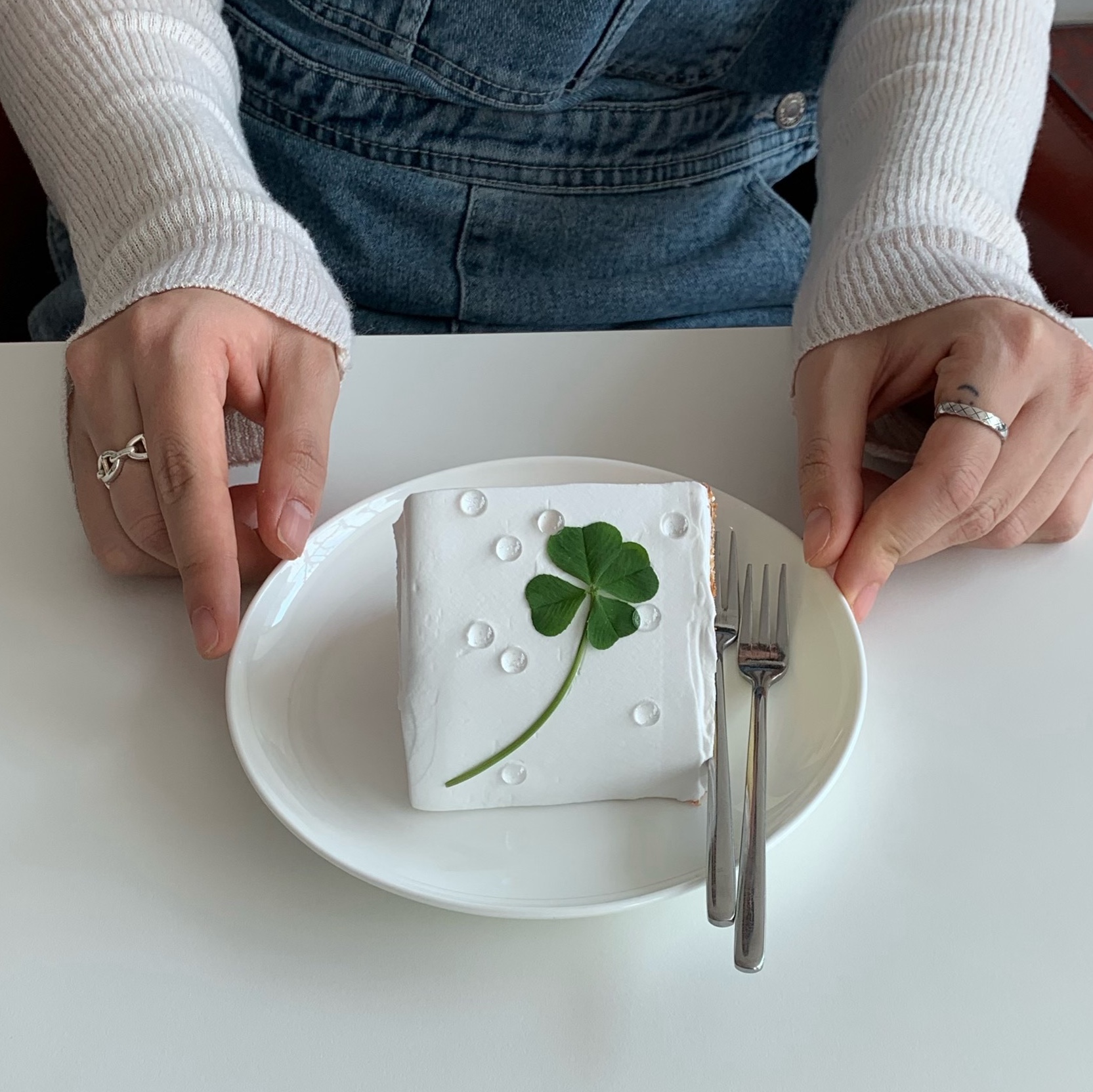 Chanel Coco Crush Ring Quilted Motif Mini & 18K White Gold, (W) Hermes Small Chaine D'Ancre Enchainee Ring Sterling Silver 착용 스타일 - 2