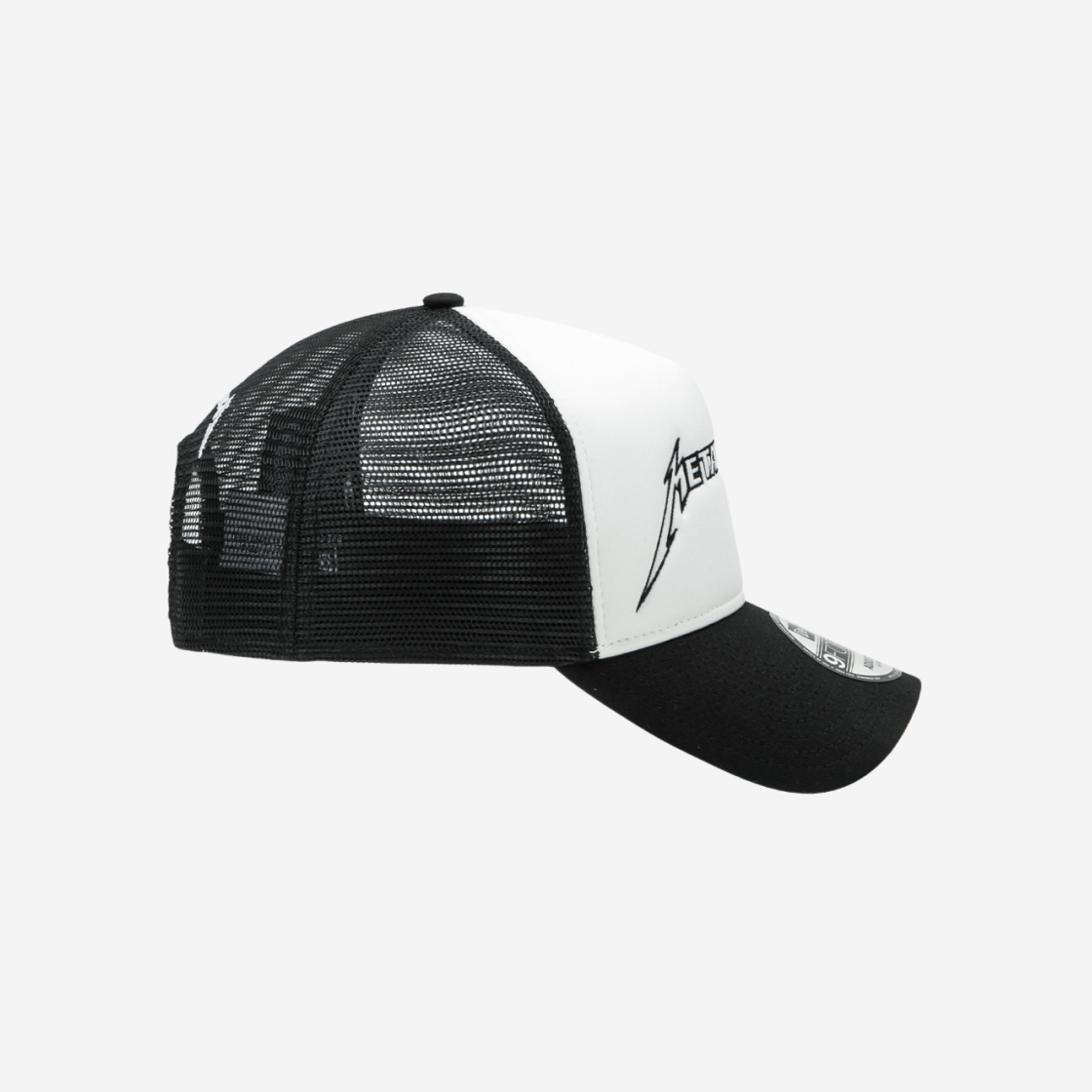 New Era x Metallica Basic A-Frame Trucker Ball Cap White 상세 이미지 3