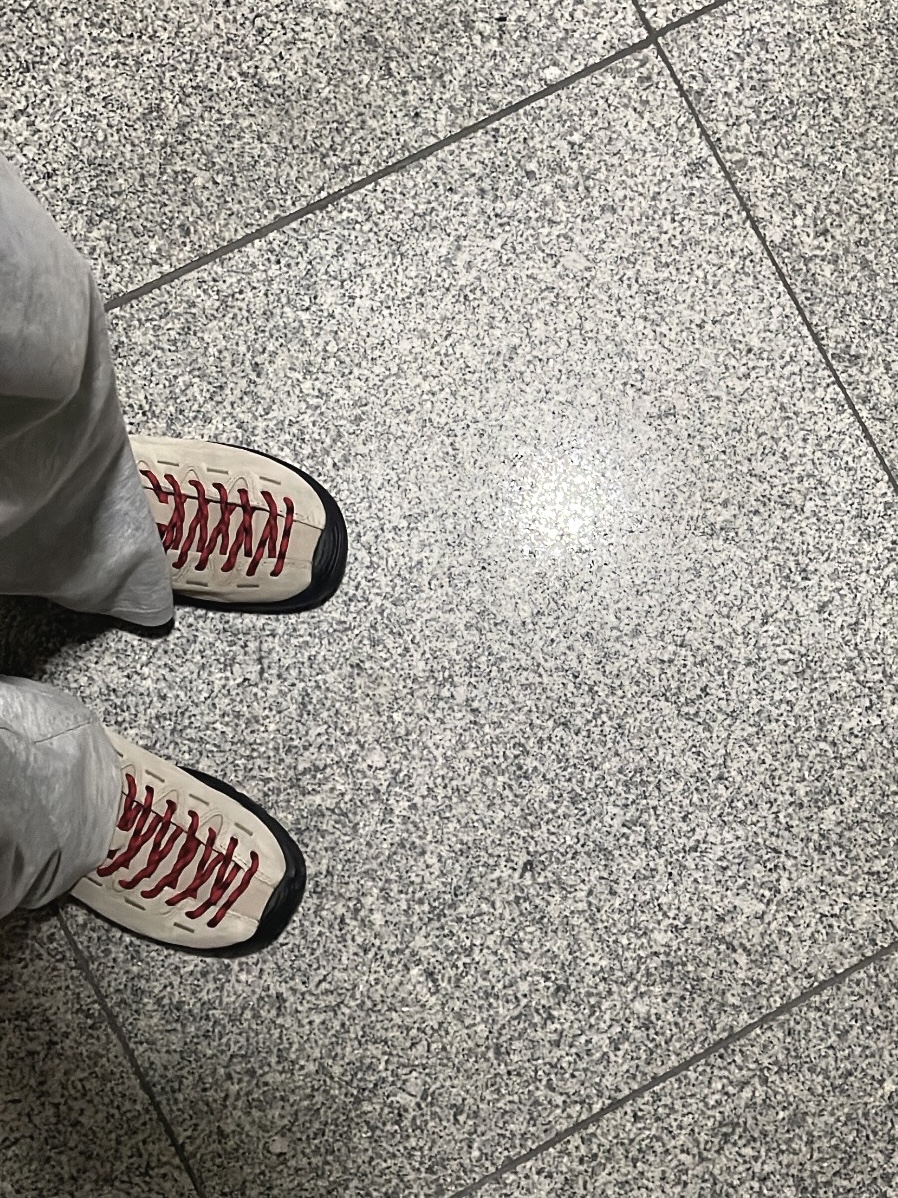 (W) Keen Jasper Suede Sneakers Silver Mink 착용 스타일