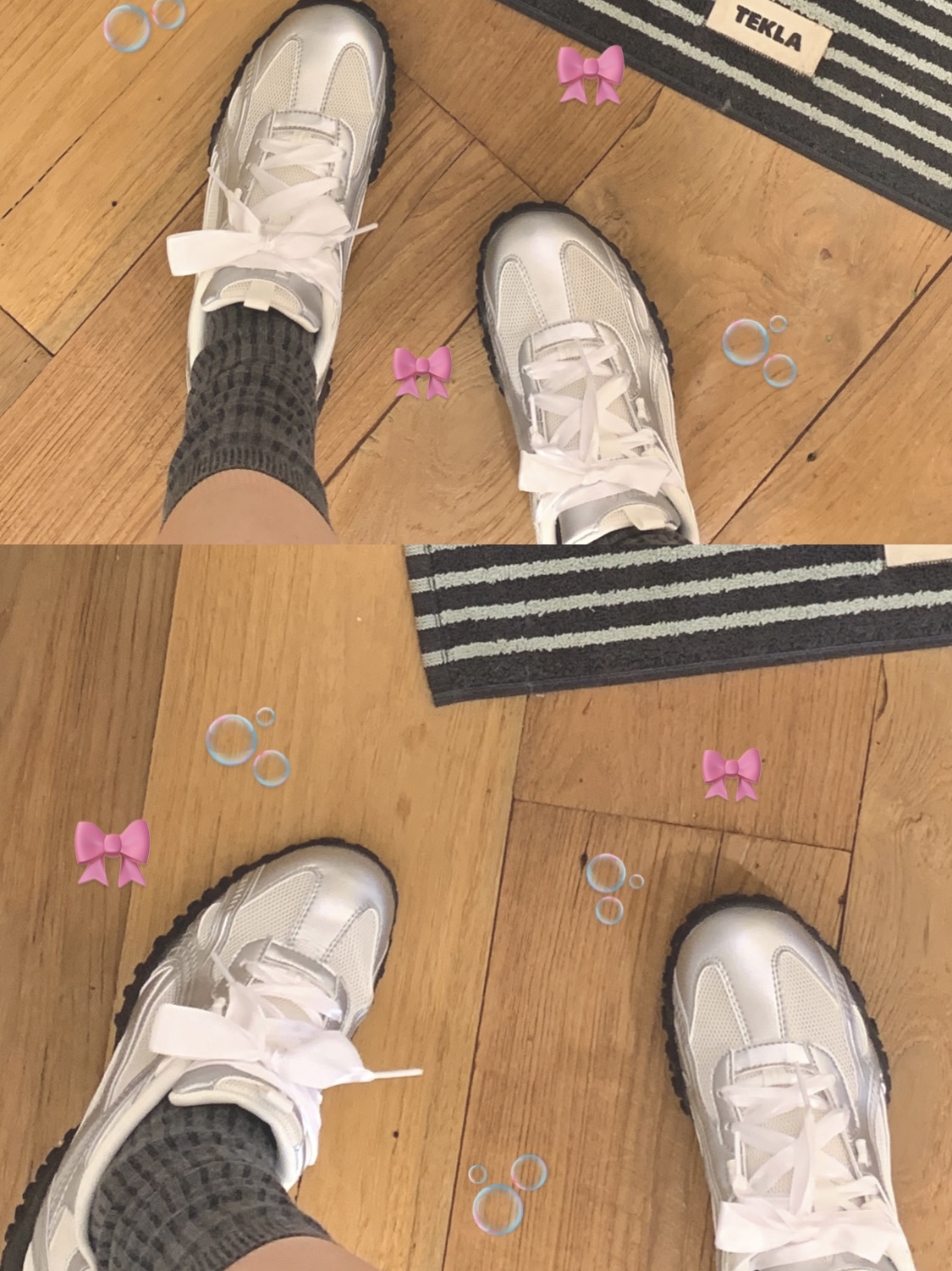 Fila Echappe MS Silver Moon 착용 스타일 - 4