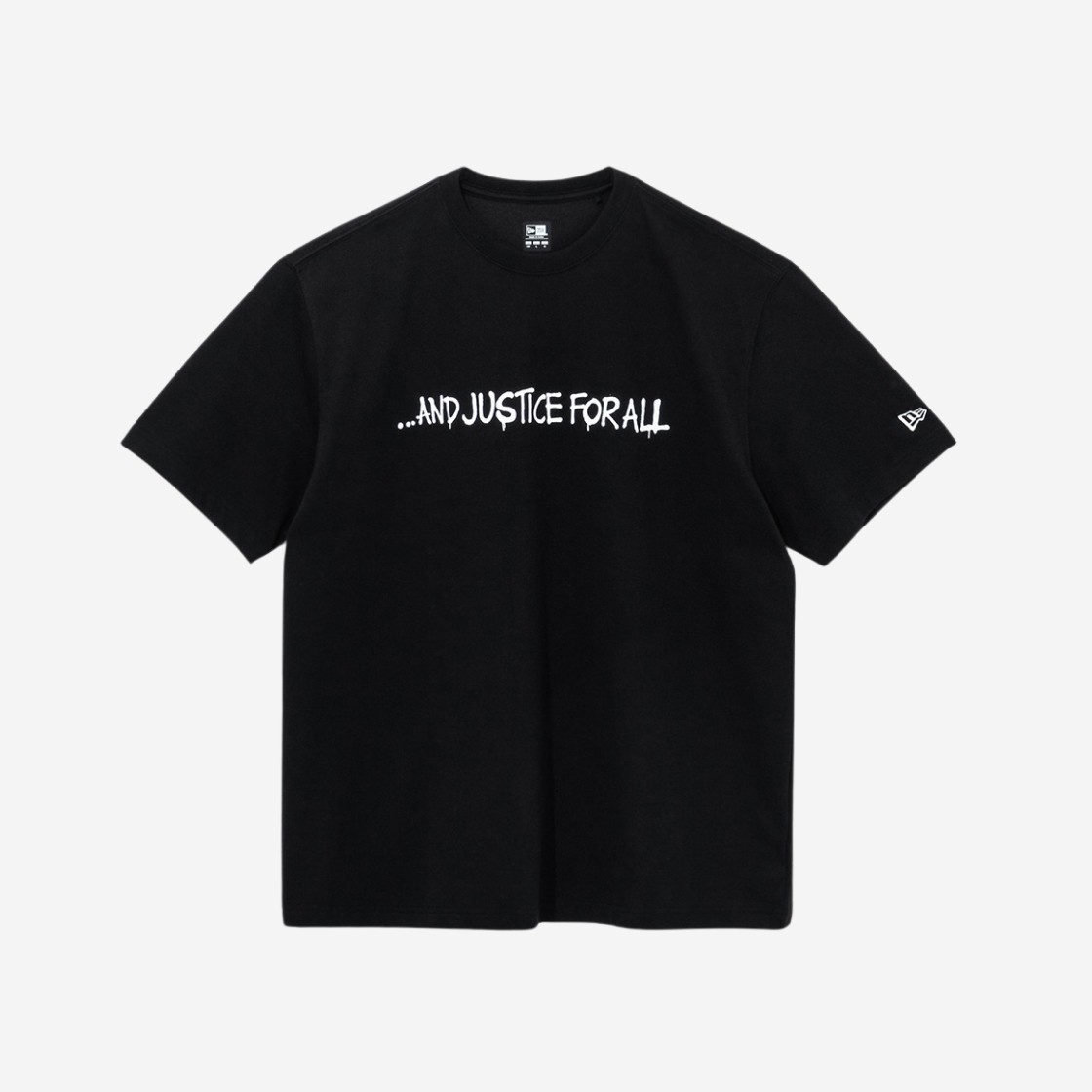 New Era x Metallica Raining Light Justice T-Shirt Black 상세 이미지 1